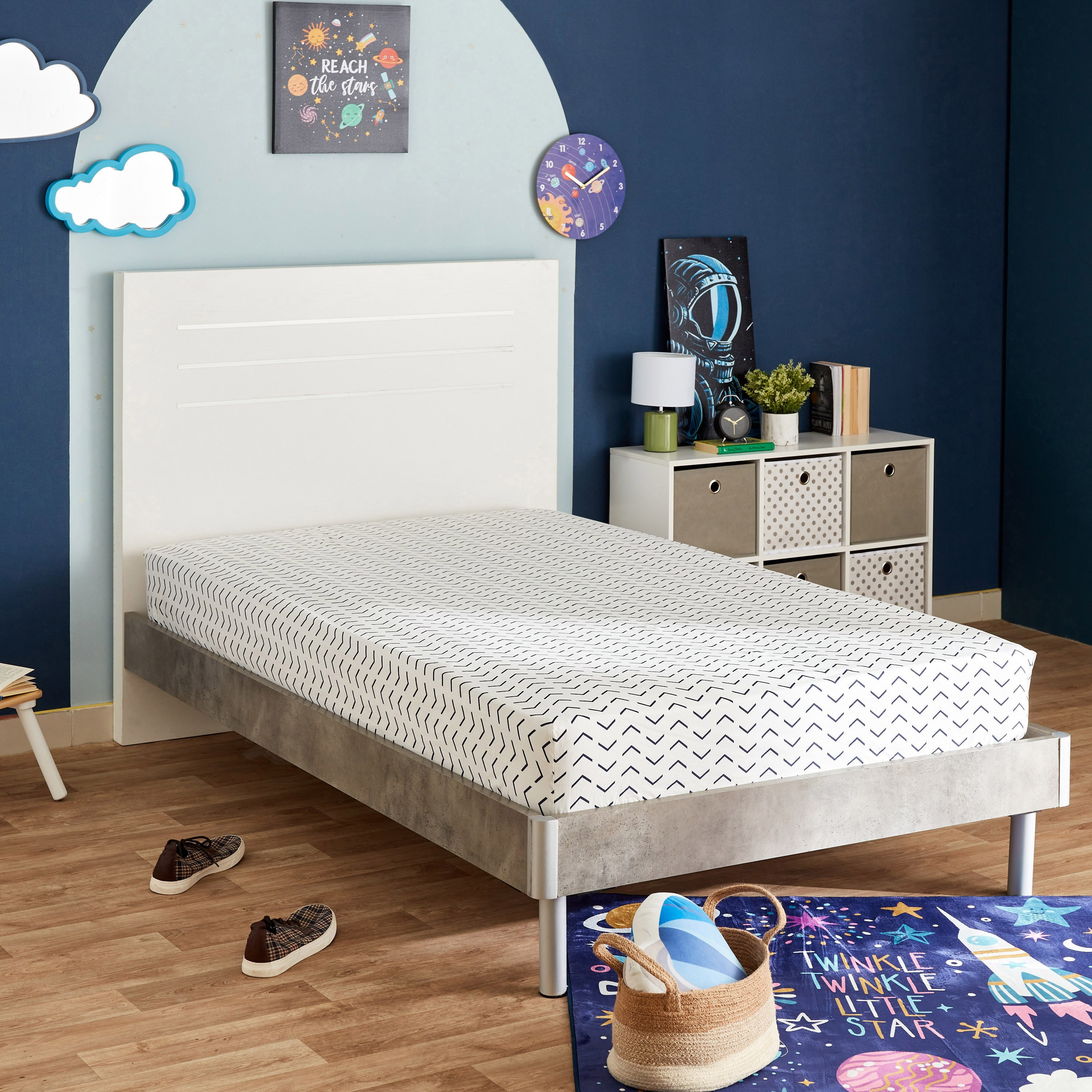 شرشف مطاطي قطن مزدوج كاباس من هاري - 120x200+25 سم-hbxhomeware-hbxkidsandyouth-image-1