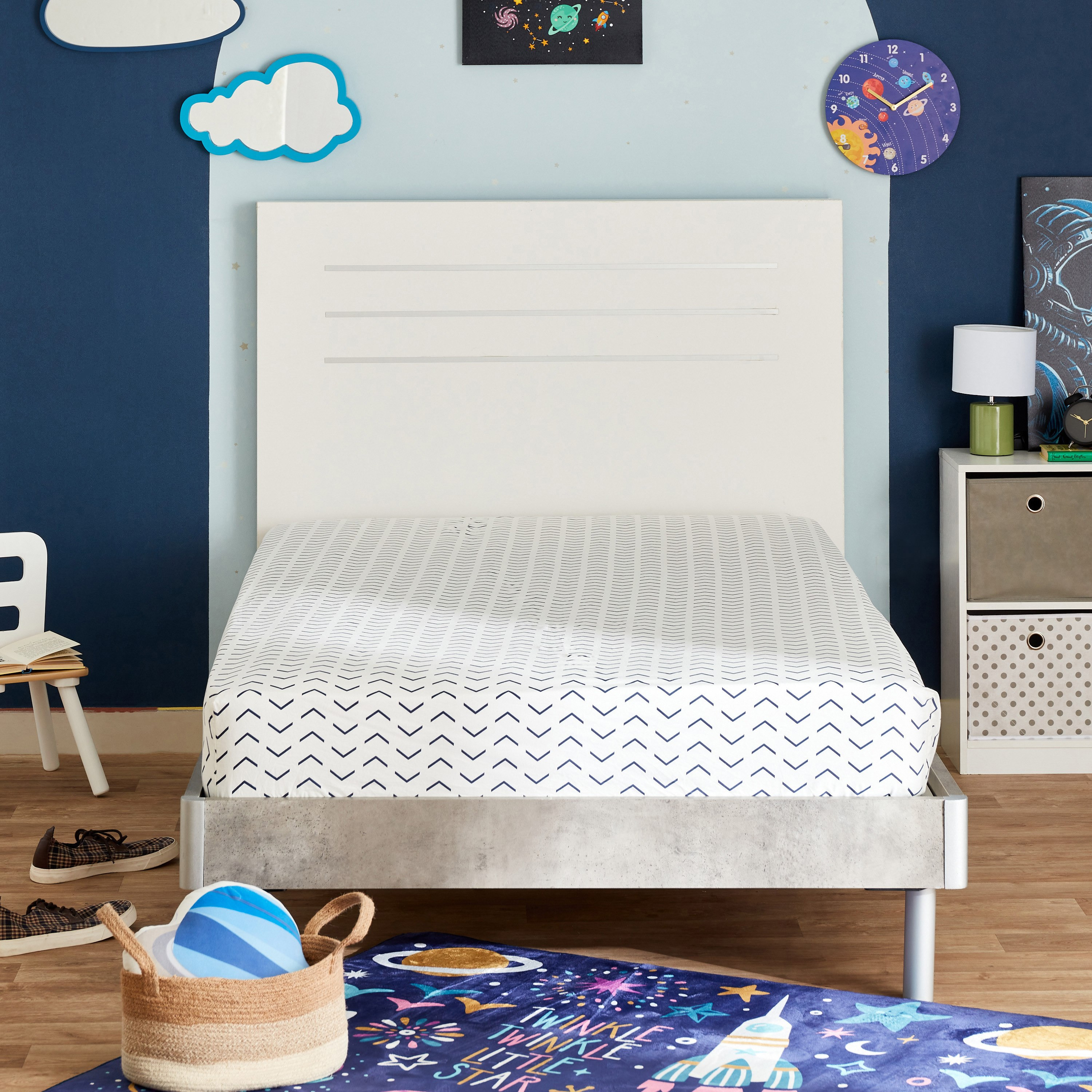 شرشف مطاطي قطن مزدوج كاباس من هاري - 120x200+25 سم-hbxhomeware-hbxkidsandyouth-image-2