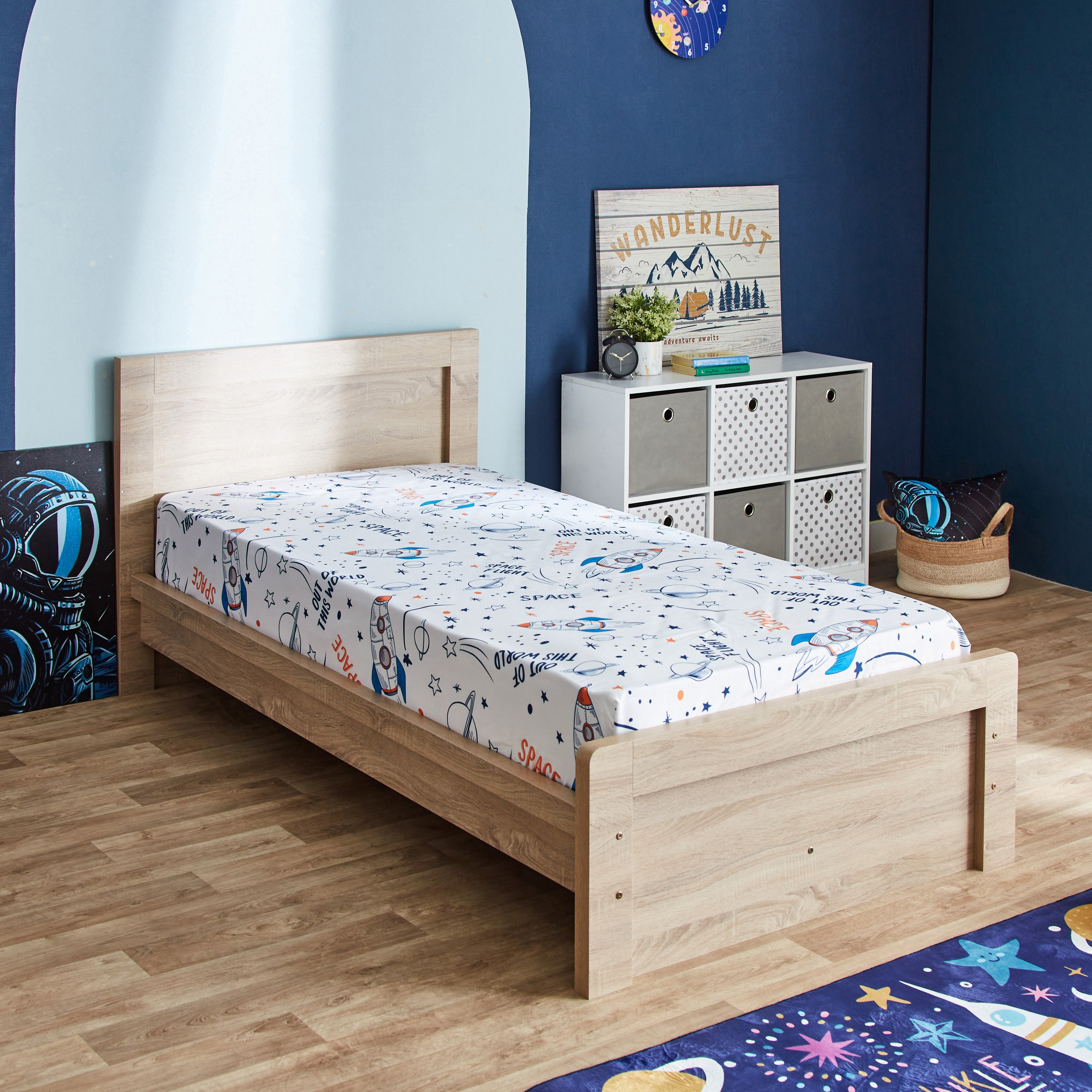 شرشف مطاطي فردي من هاري - 90x200+25 سم-hbxhomeware-hbxkidsandyouth-image-1