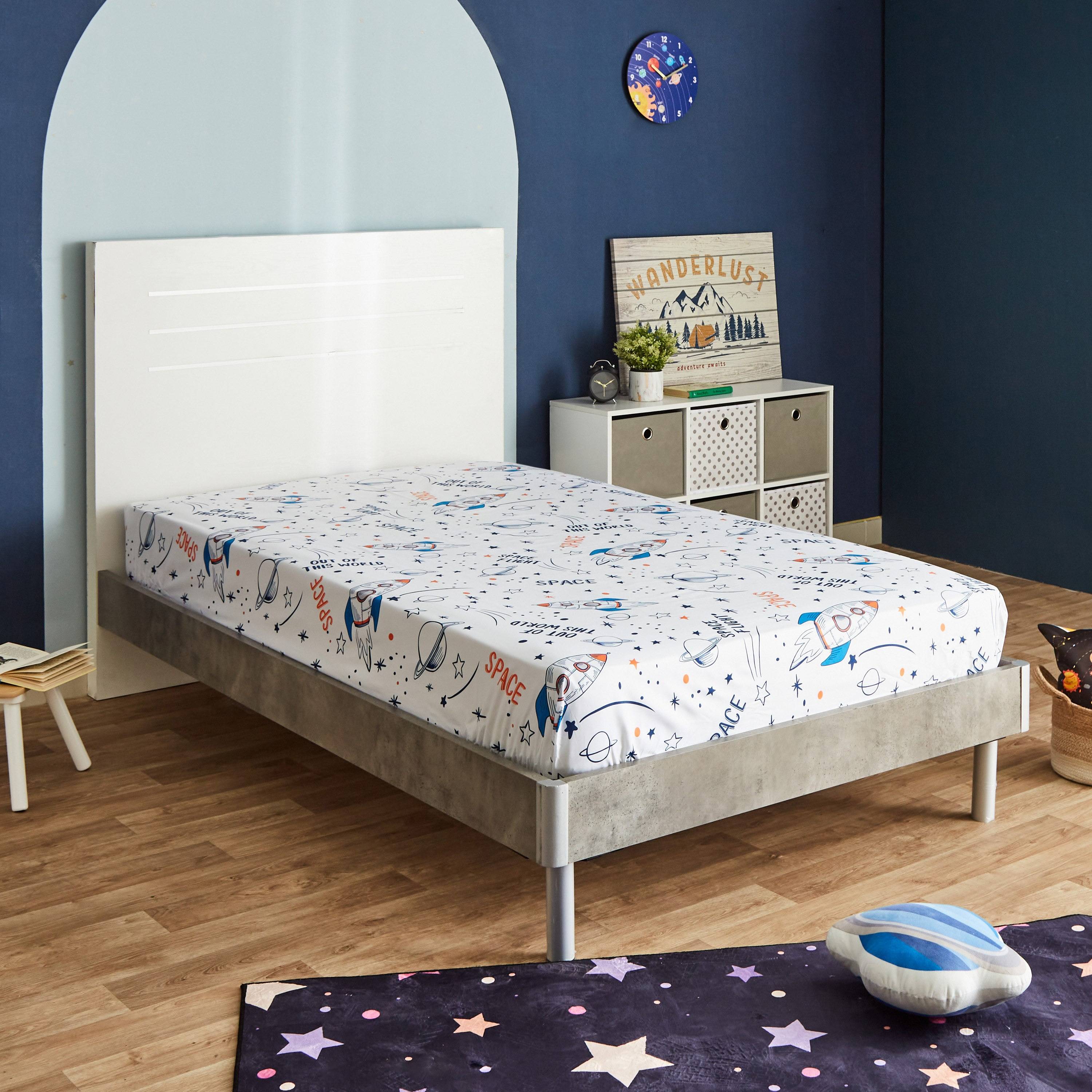 شرشف مطاطي مزدوج من هاري - 120x200+25 سم-hbxhomeware-hbxkidsandyouth-image-1