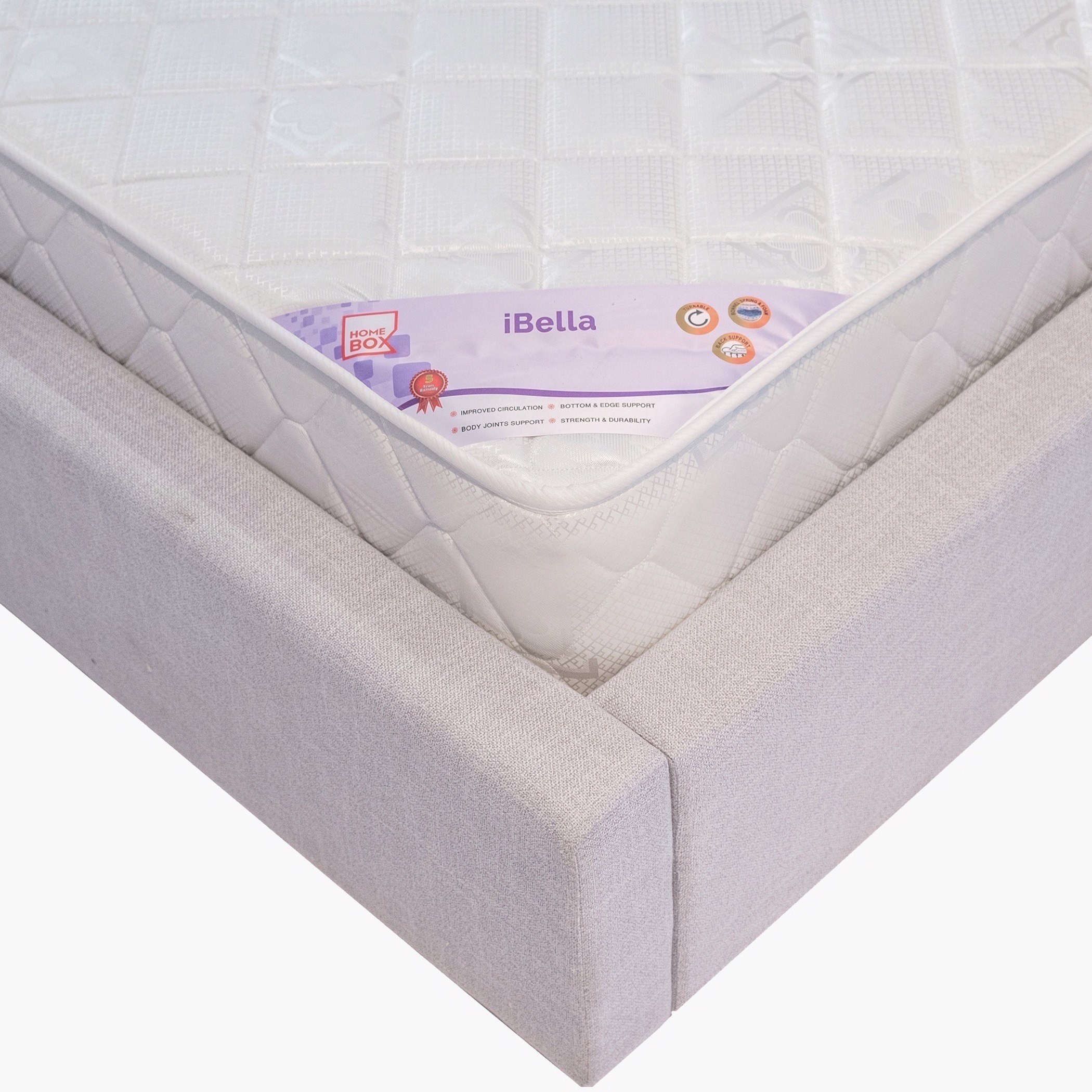 مرتبة فردية إسفنجية بنوابض حلزونيّة من آي بيلا - 90x190x23 سم-hbxfurniture-bedroom-mattresses-single-image-12