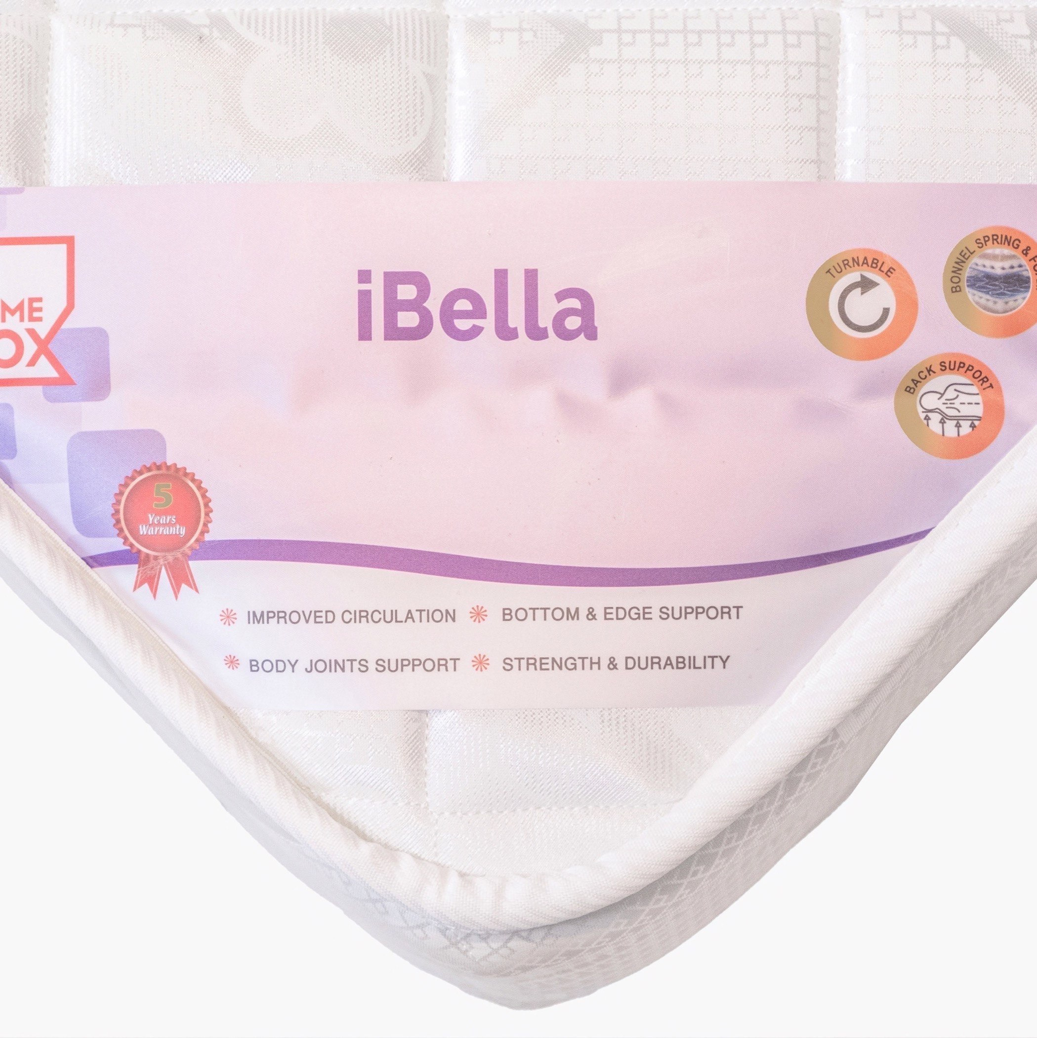 iBella Single Foam Bonnell Spring Mattress - 90x200x23 cm-hbxfurniture-bedroom-mattresses-single-image-6