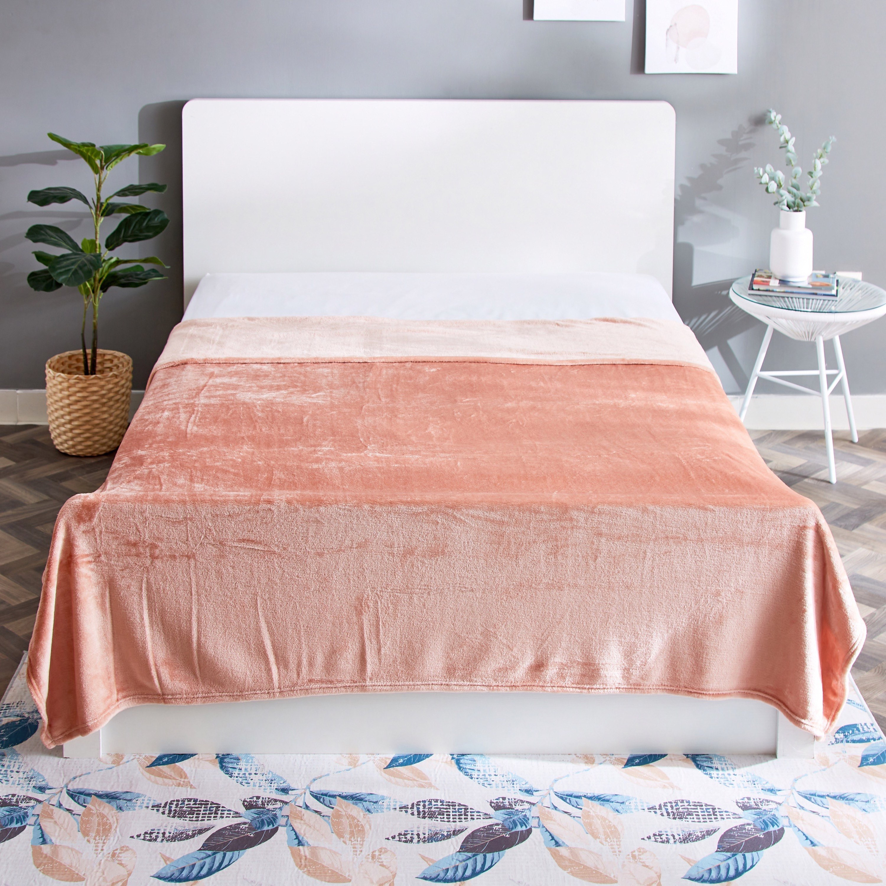 بطانية فلانيل مزدوجة سادة من نوفا - 200x140 سم-hbxhomeware-hbxbedroom-image-2