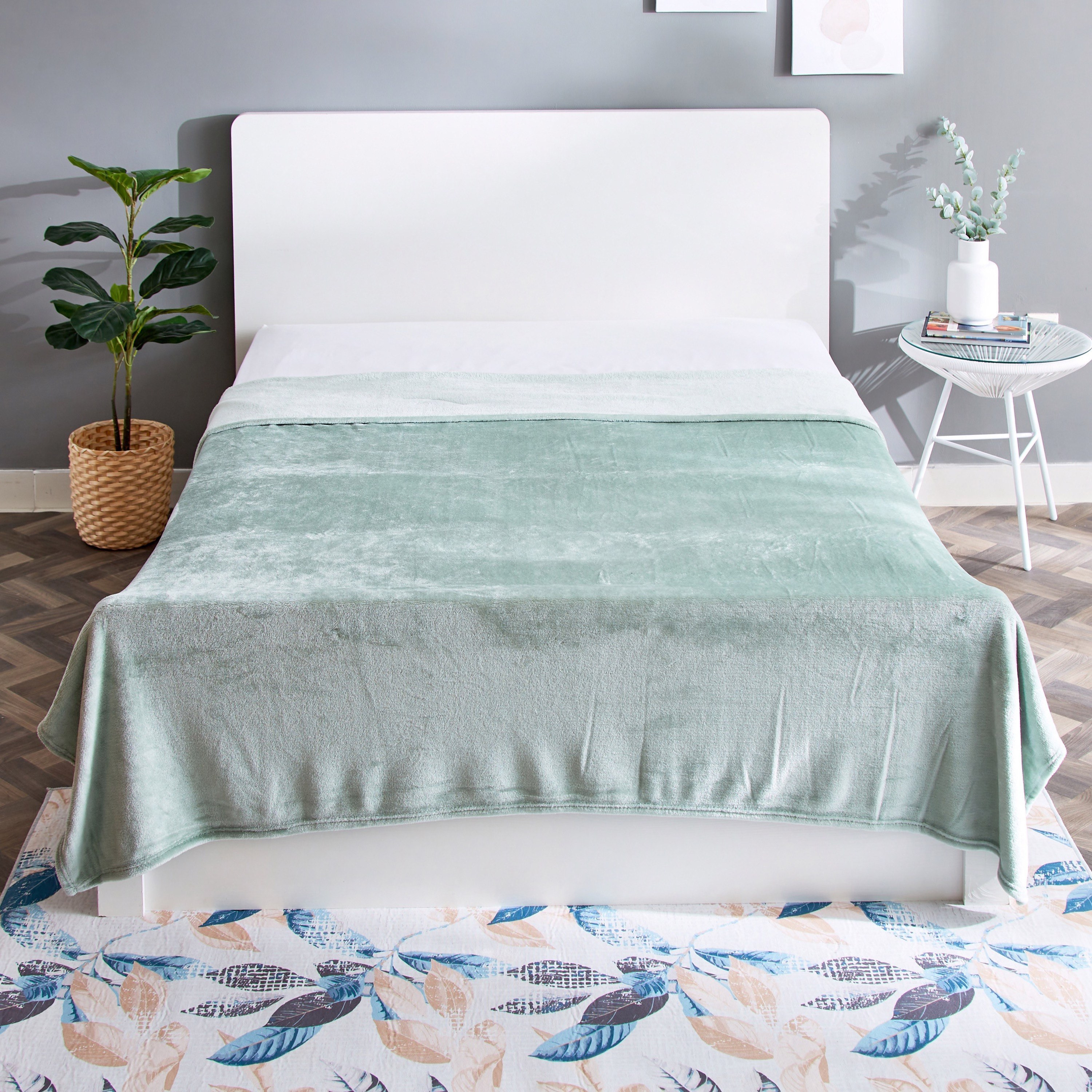 بطانية فلانيل مزدوجة سادة من نوفا - 200x140 سم-hbxhomeware-hbxbedroom-image-2
