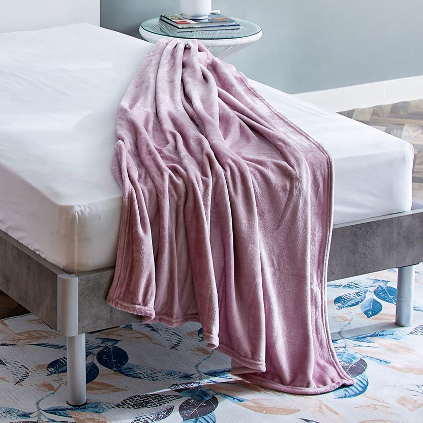 Nova Solid Flannel Twin Blanket - 140x200 cm-Blankets-image-3