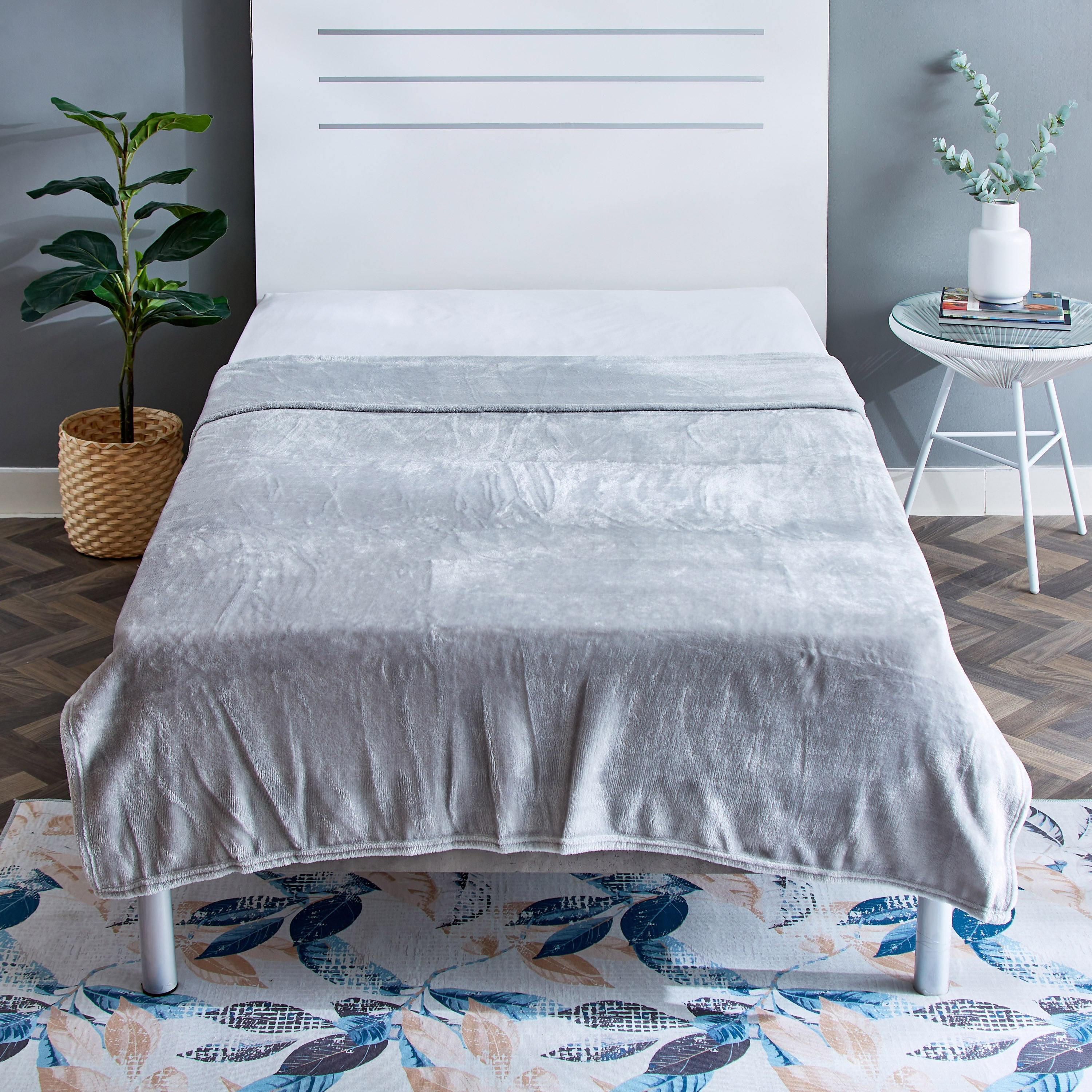 بطانية فلانيل مزدوجة سادة من نوفا - 200x140 سم-hbxhomeware-hbxbedroom-image-2