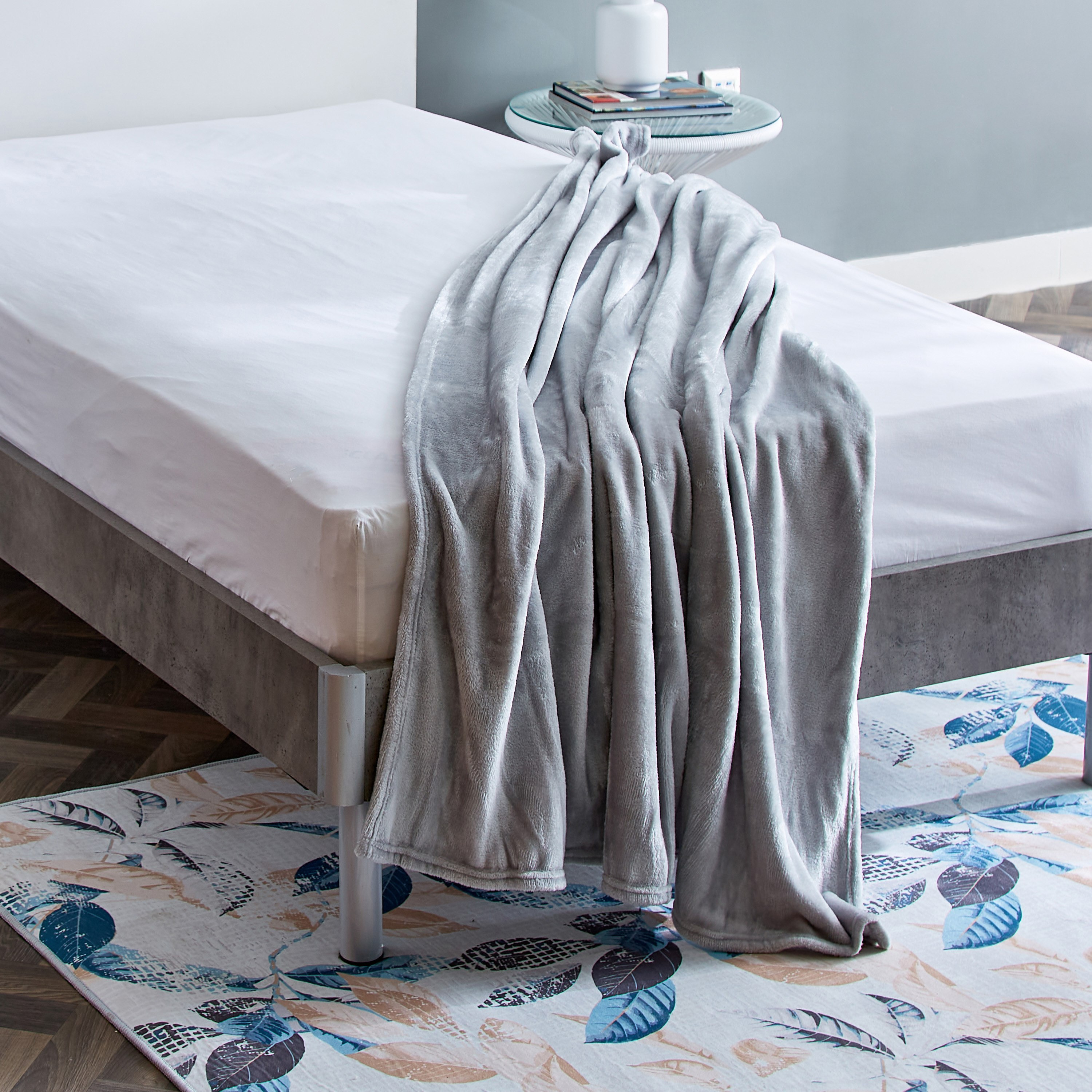 بطانية فلانيل مزدوجة سادة من نوفا - 200x140 سم-hbxhomeware-hbxbedroom-image-4