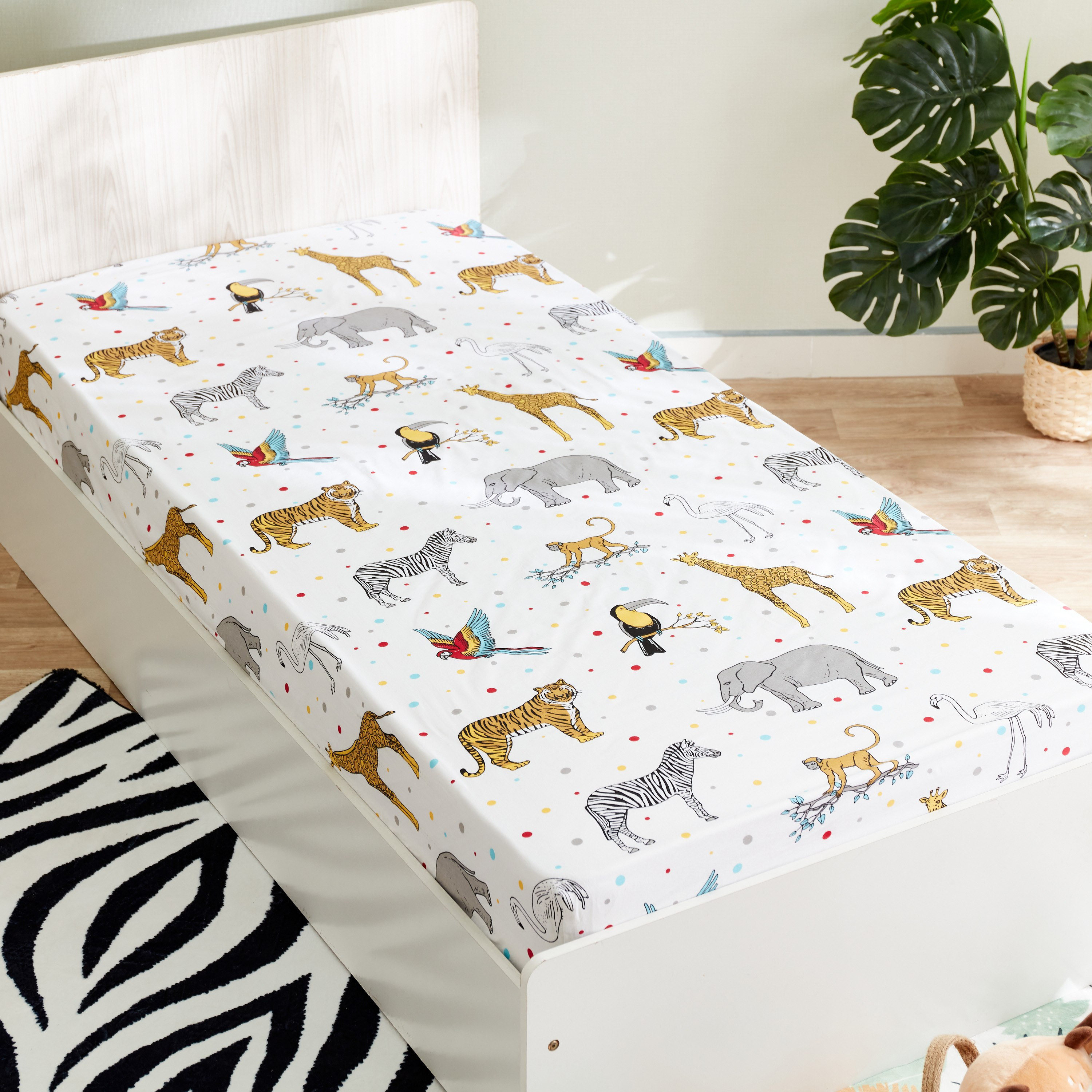 شرشف مطاطي قطن فردي سادة من رون - 90x200+25 سم-hbxhomeware-hbxkidsandyouth-image-3
