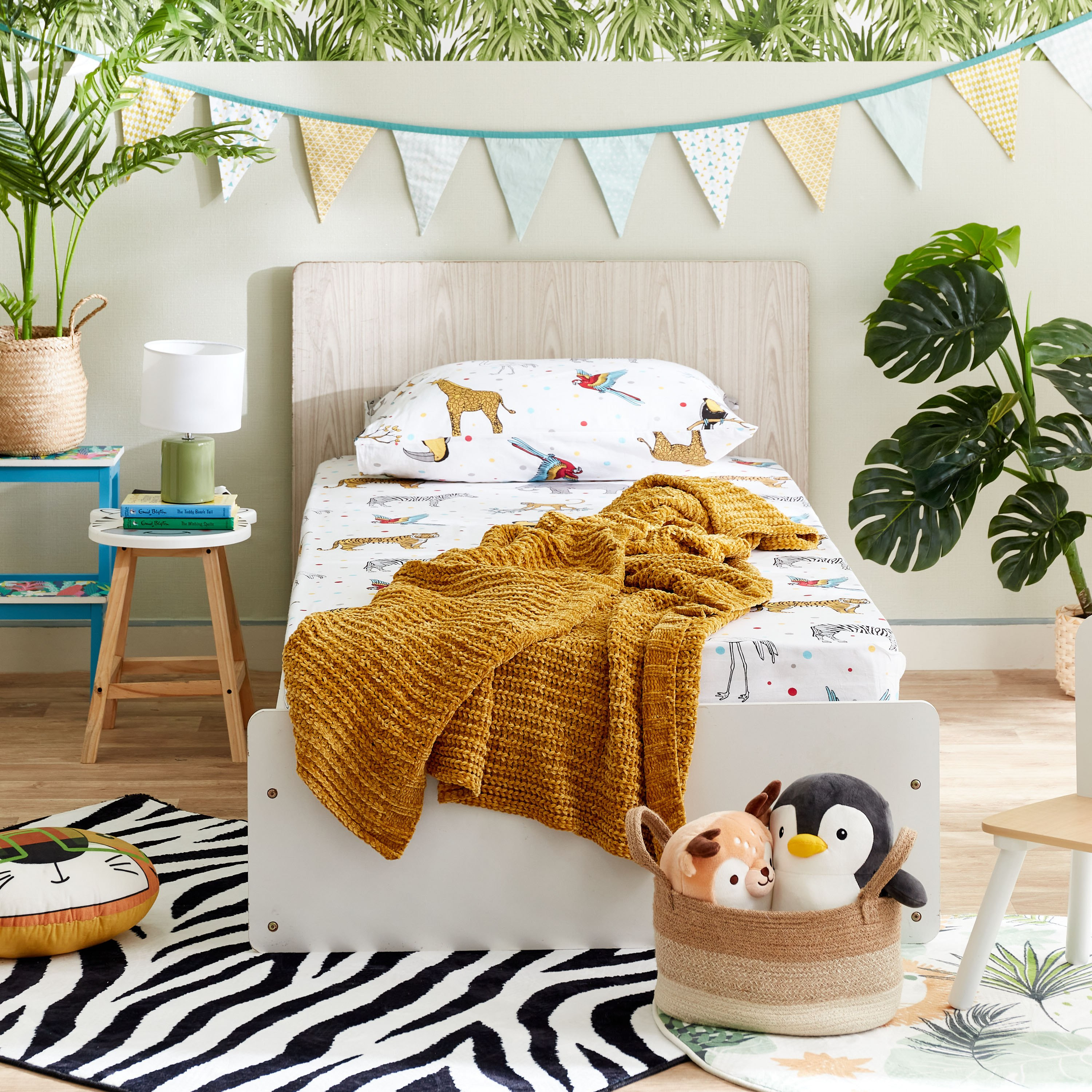 شرشف مطاطي قطن فردي سادة من رون - 90x200+25 سم-hbxhomeware-hbxkidsandyouth-image-7