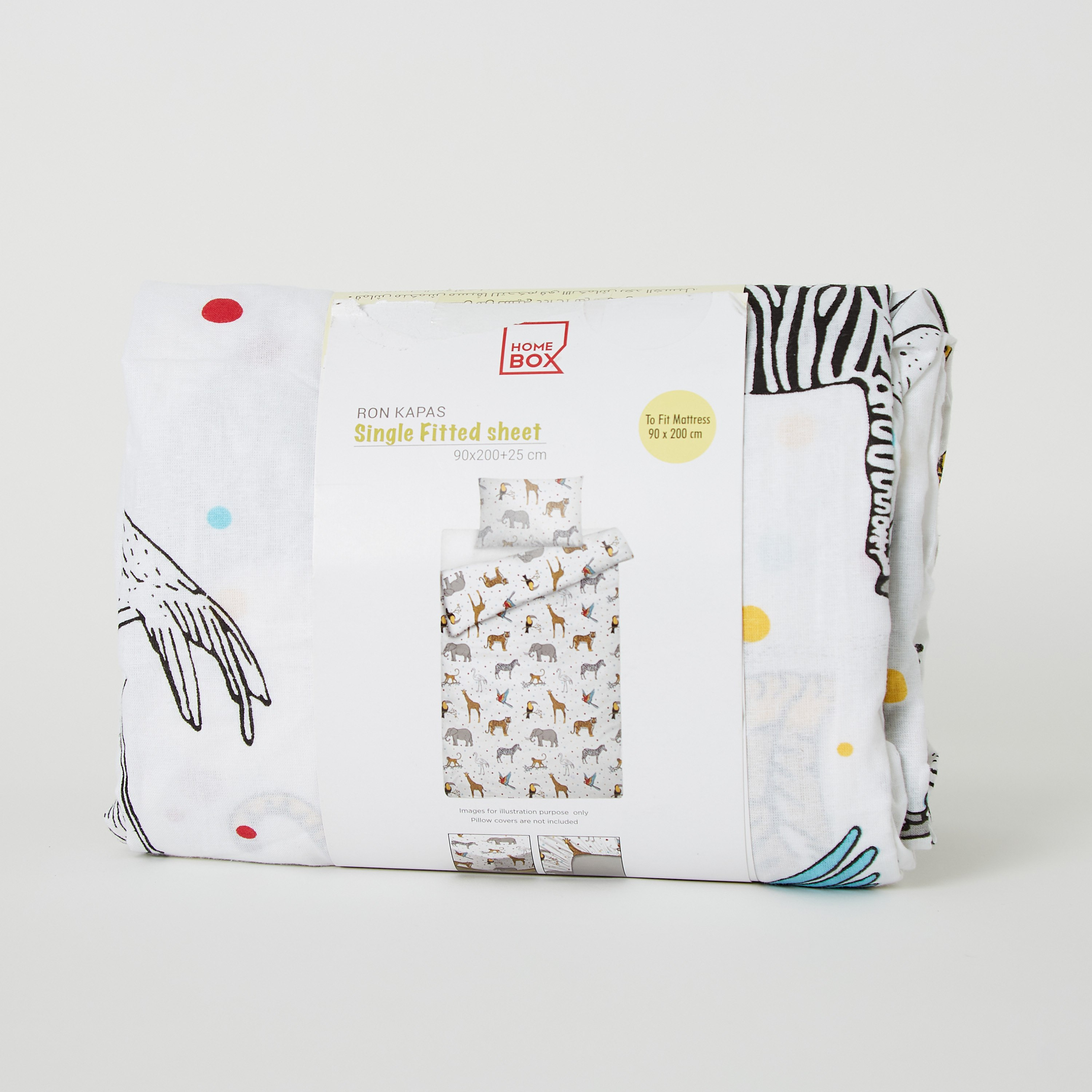 شرشف مطاطي قطن فردي سادة من رون - 90x200+25 سم-hbxhomeware-hbxkidsandyouth-image-9