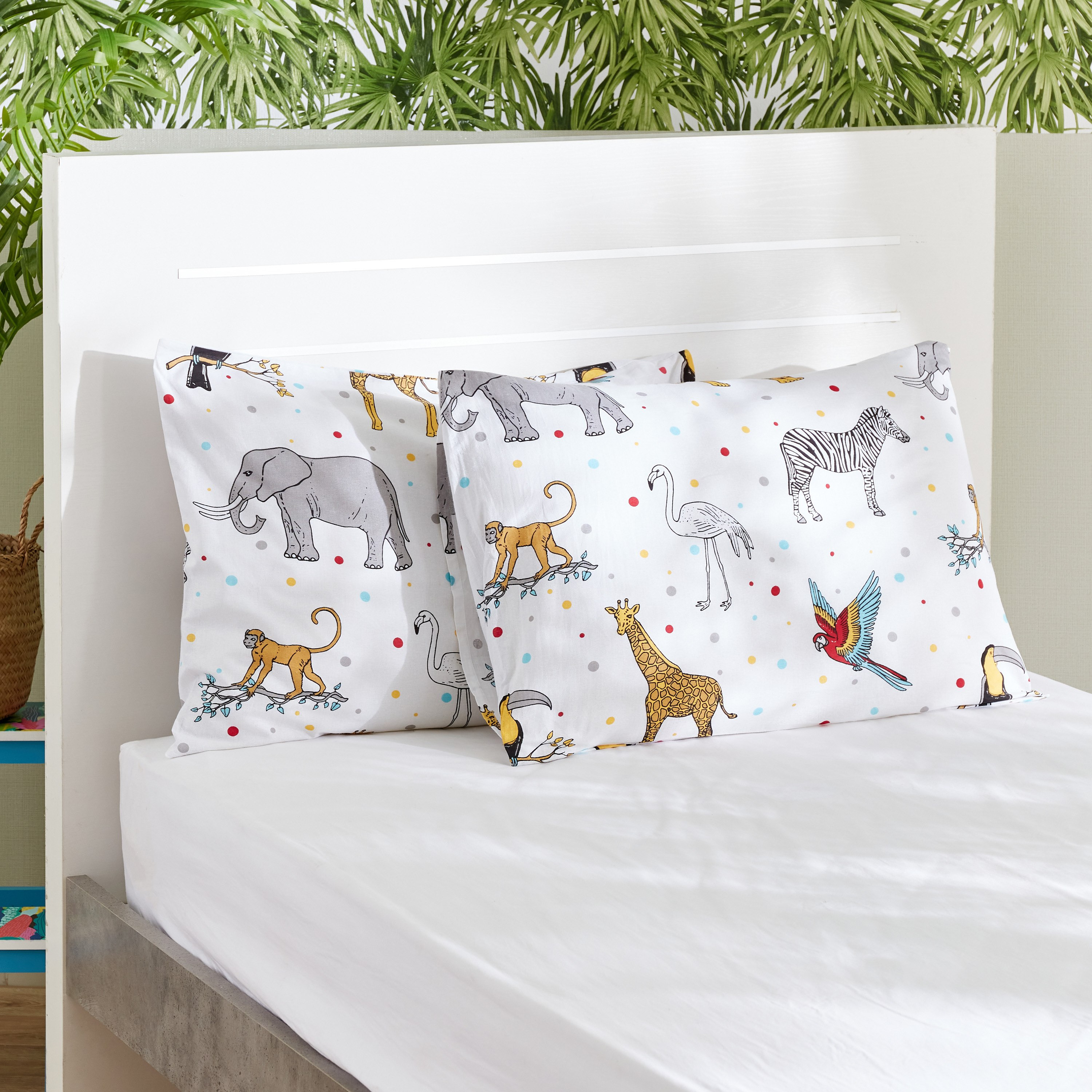 طقم غطاء وسادة قطن قطعتين من رون - 50x75 سم-hbxhomeware-hbxkidsandyouth-image-1