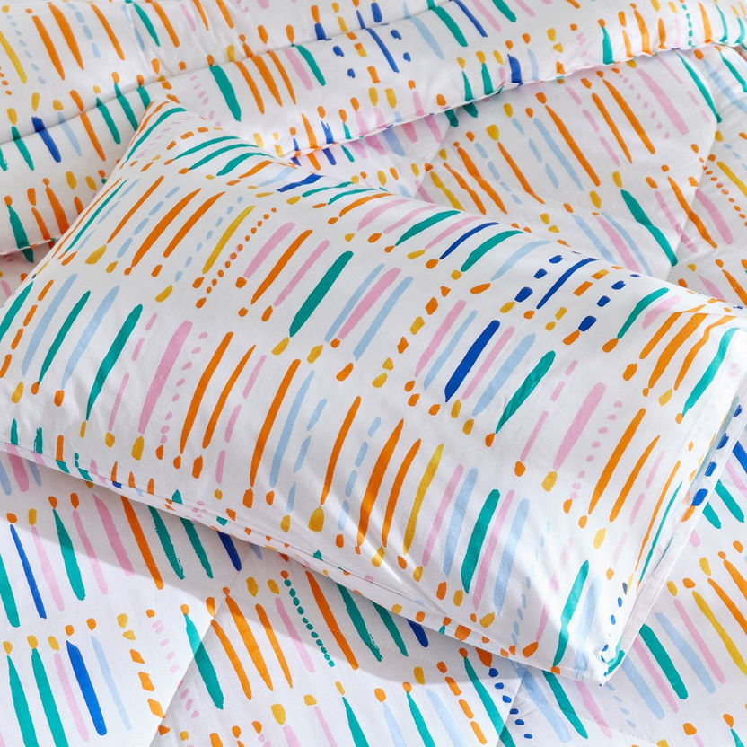Ron Kapas 2-Piece Twin Cotton Comforter Set - 160x220 cm-Comforter Sets-image-3
