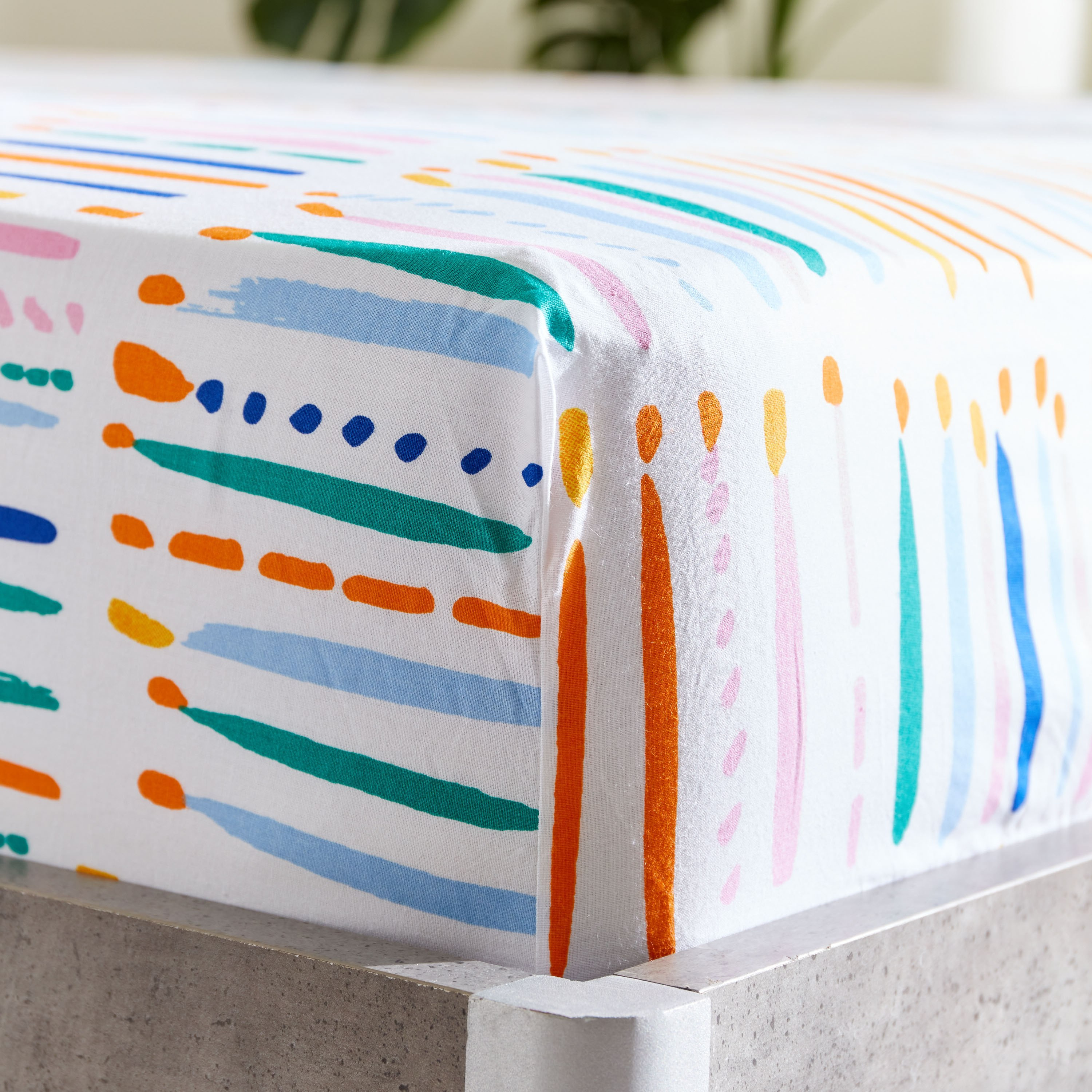 شرشف مطاطي قطن مزدوج من رون - 120x200+25 سم-hbxhomeware-hbxkidsandyouth-image-5