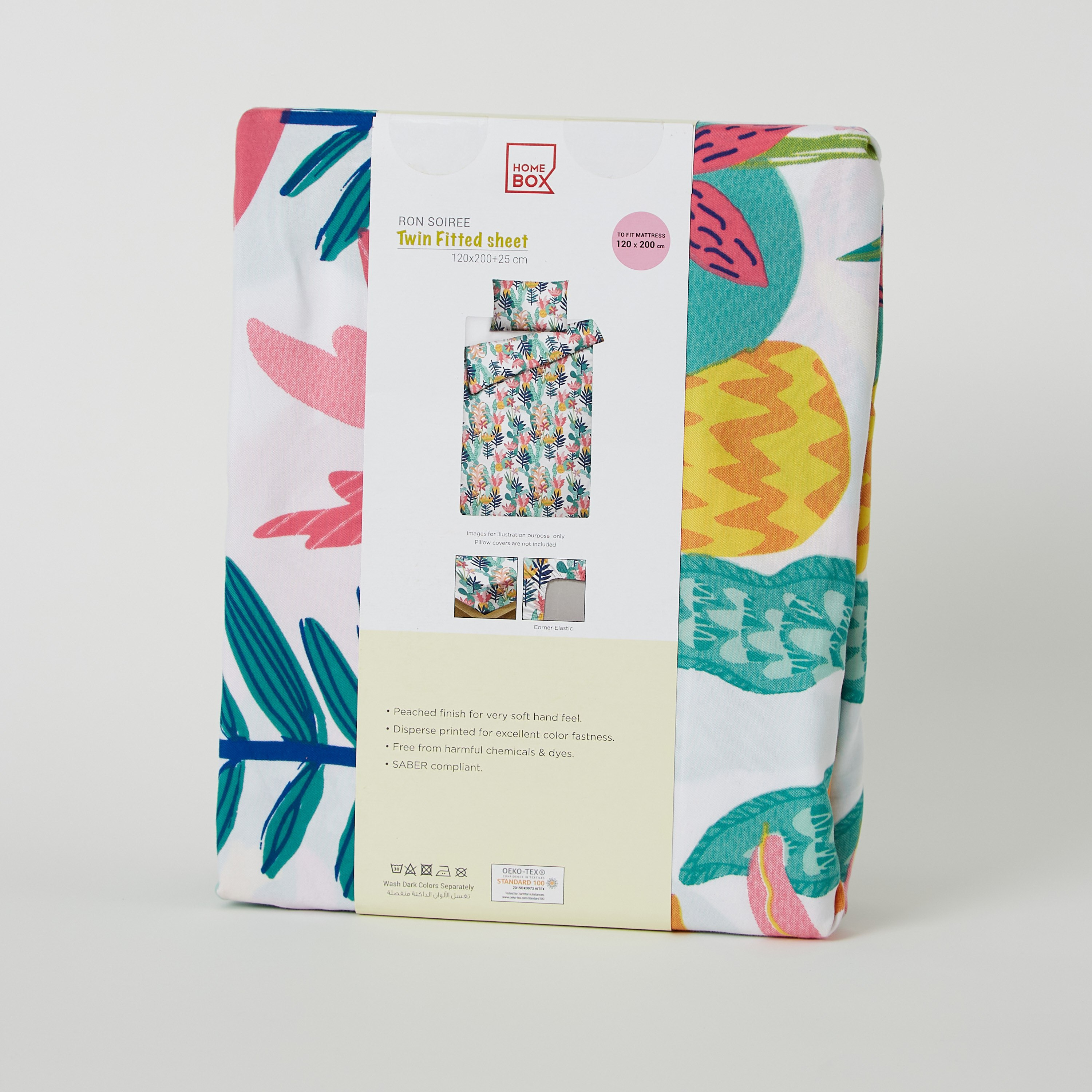 شرشف مطاطي مزدوج من رون - 120×200+25 سم-hbxhomeware-hbxkidsandyouth-image-10
