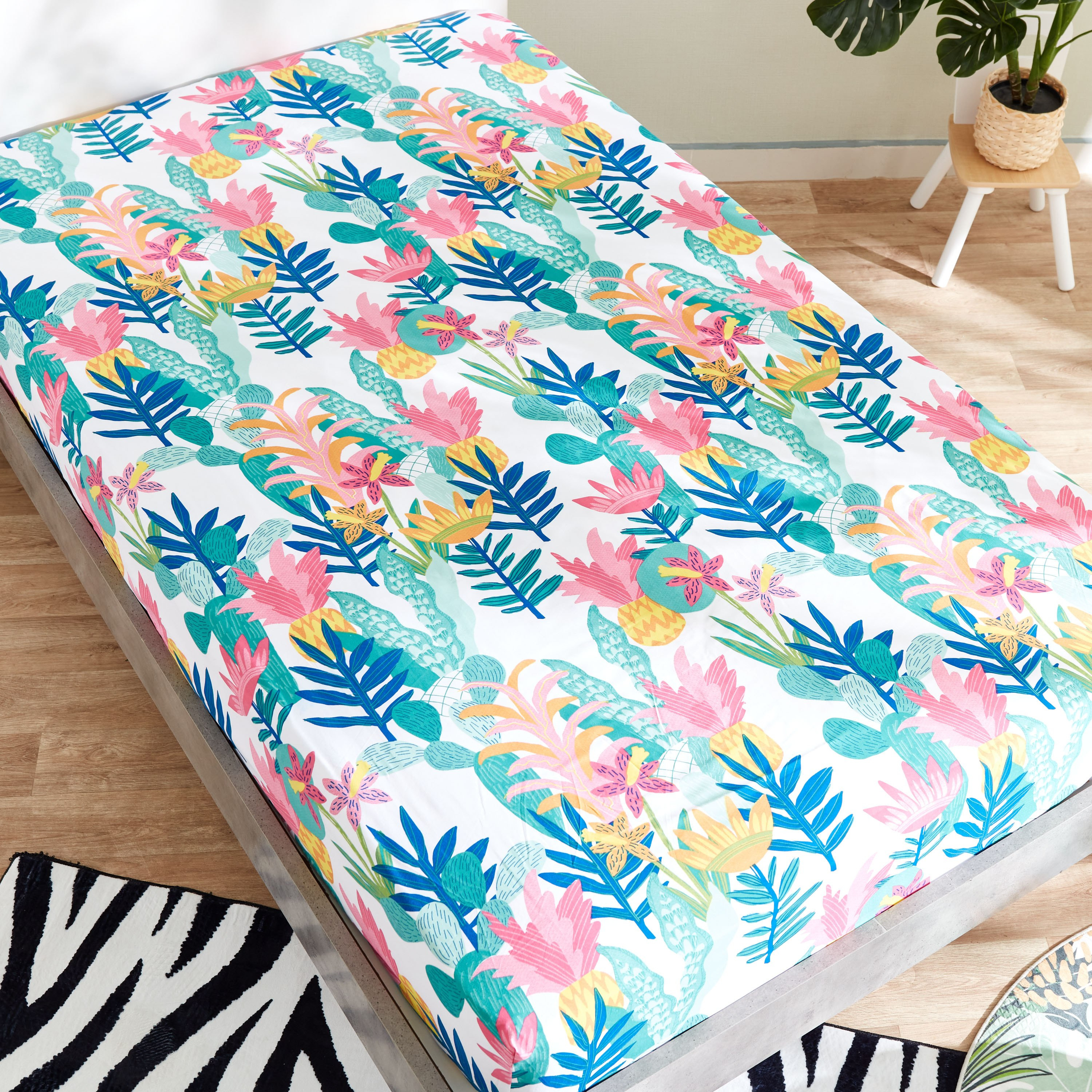 شرشف مطاطي مزدوج من رون - 120×200+25 سم-hbxhomeware-hbxkidsandyouth-image-3