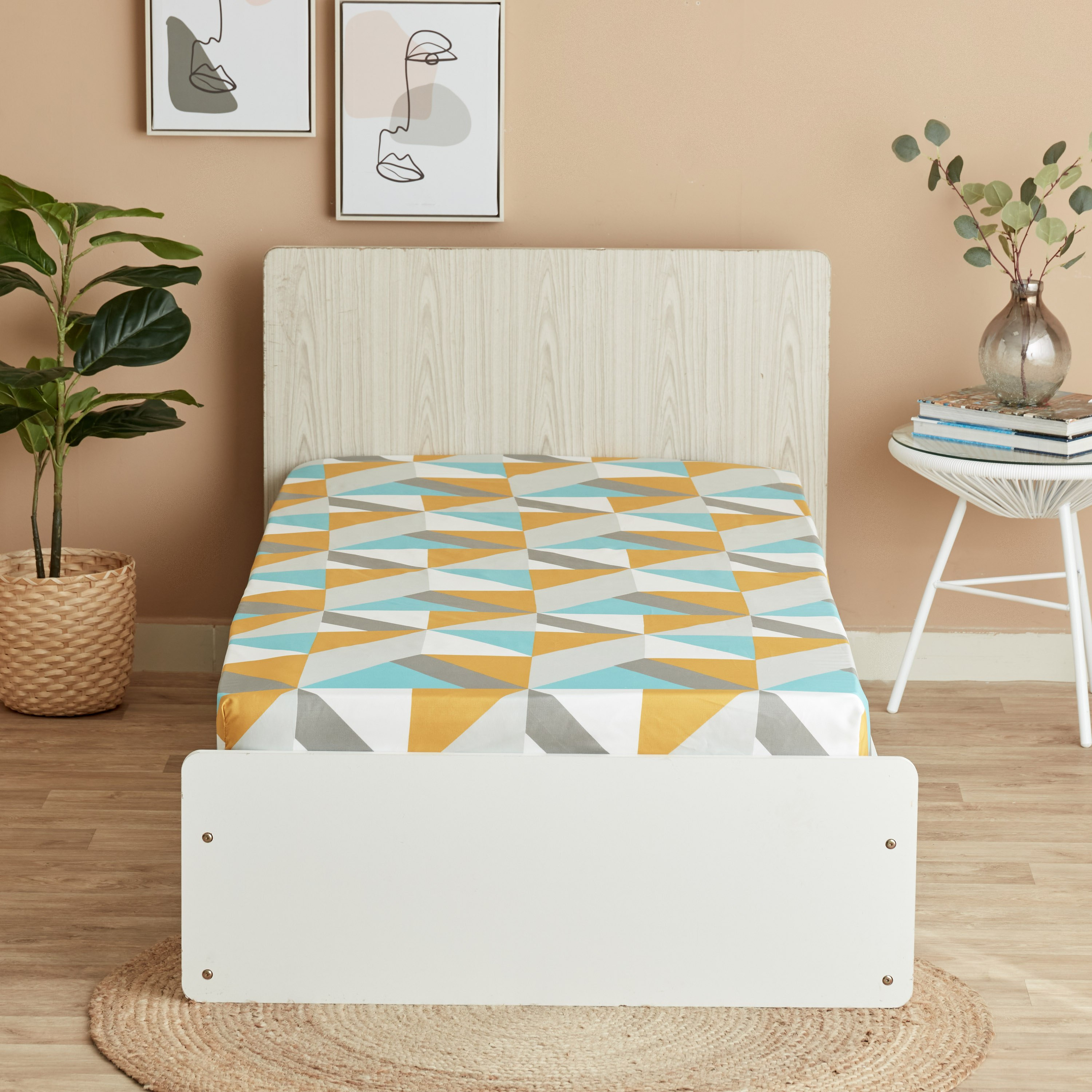 شرشف مطّاطي فردي من ماتريكس - 90x200+25 سم-hbxhomeware-hbxbedroom-image-2