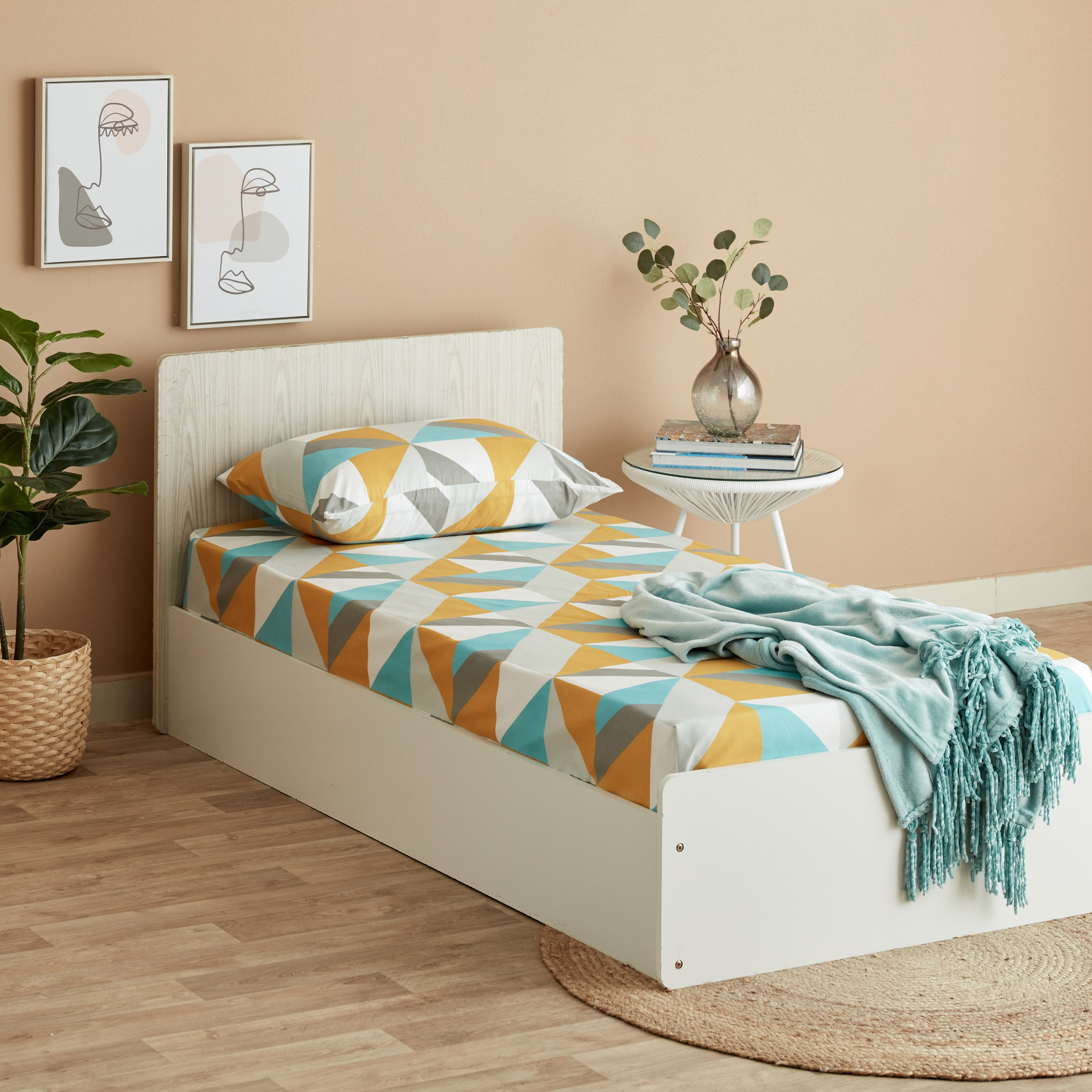 شرشف مطّاطي فردي من ماتريكس - 90x200+25 سم-hbxhomeware-hbxbedroom-image-7