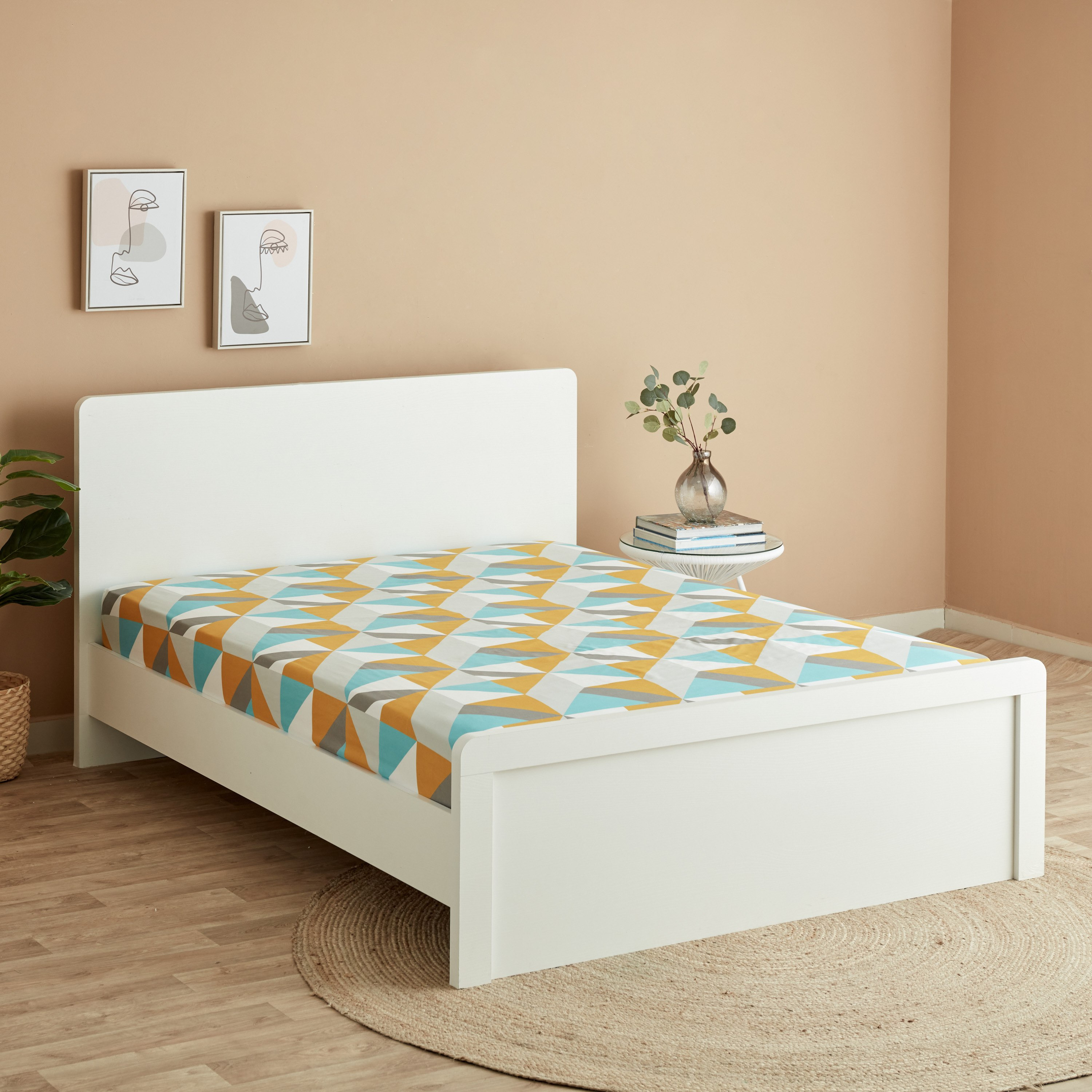 شرشف مطّاطي كينج من ماتريكس - 180x200+25 سم-hbxhomeware-hbxbedroom-image-1