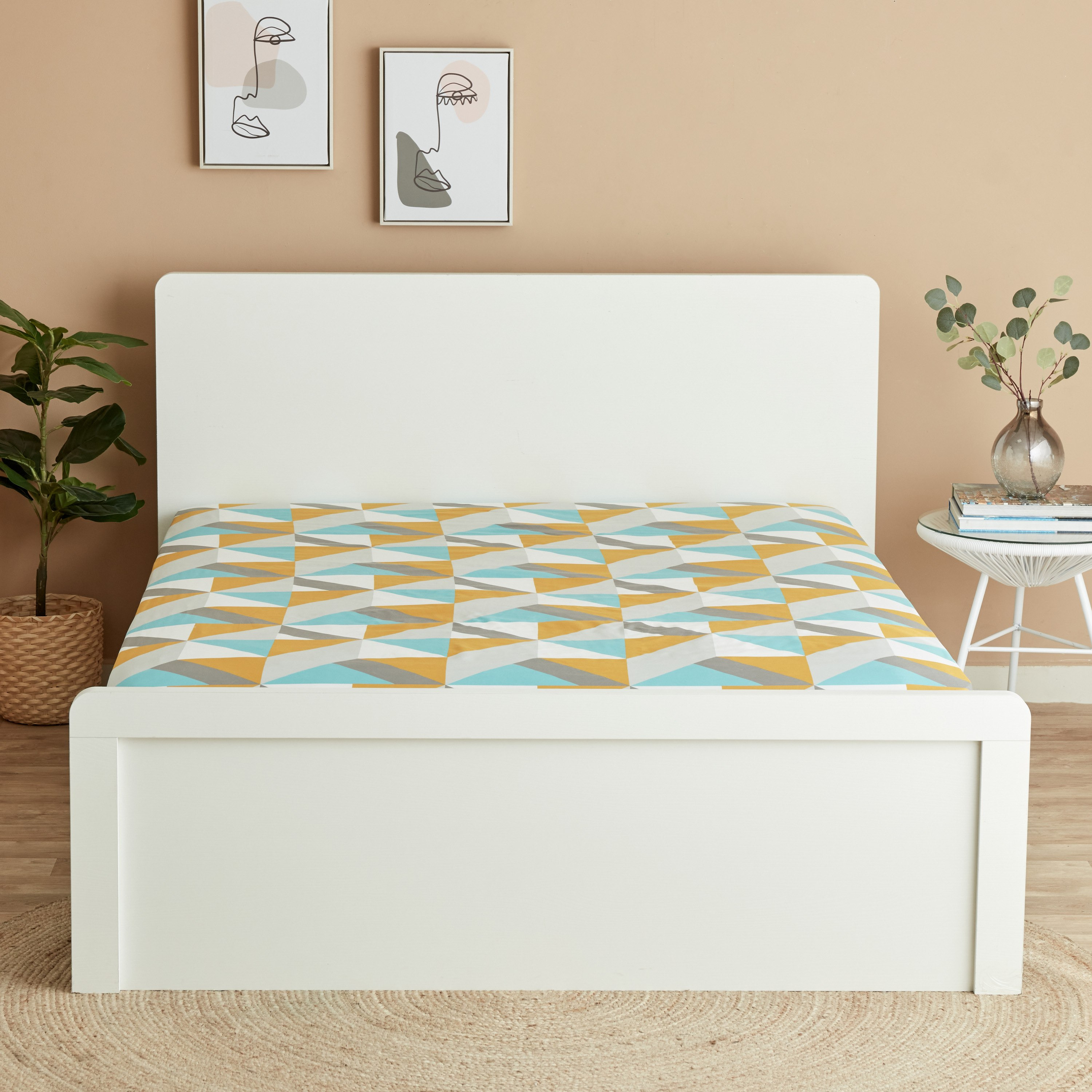 شرشف مطّاطي كينج من ماتريكس - 180x200+25 سم-hbxhomeware-hbxbedroom-image-2