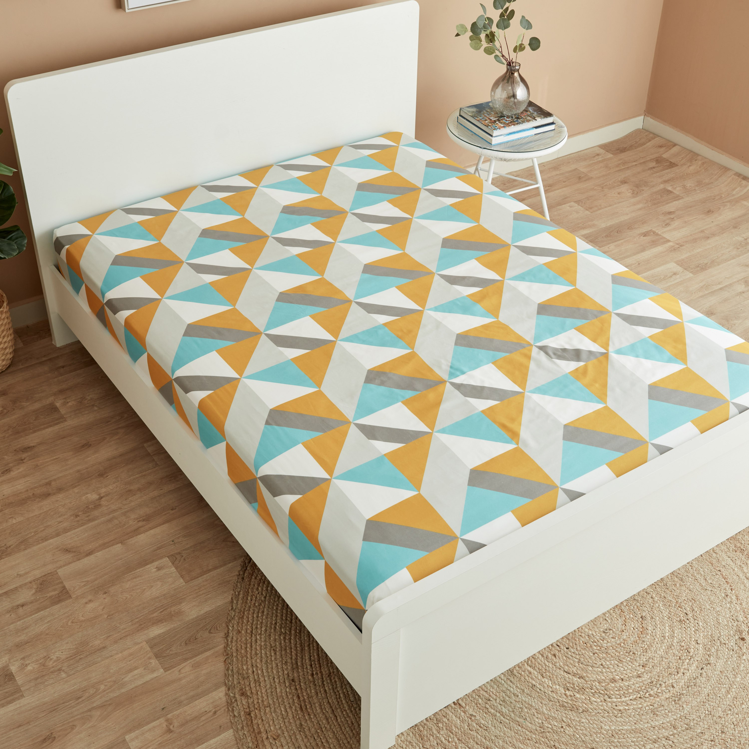 شرشف مطّاطي كينج من ماتريكس - 180x200+25 سم-hbxhomeware-hbxbedroom-image-3