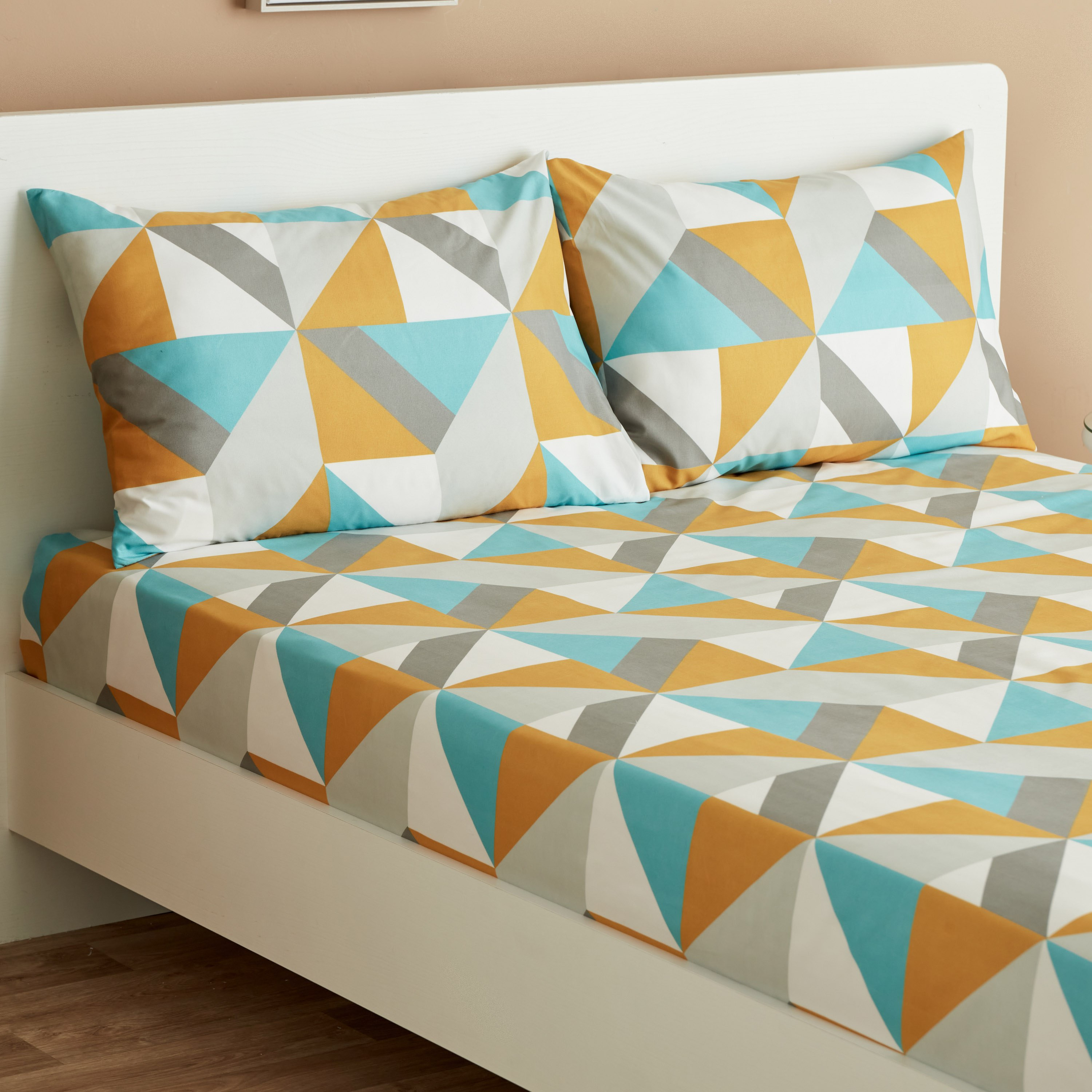 طقم شرشف مسطح كينج 3 قطع من ماتريكس - 240x240 سم-hbxhomeware-hbxbedroom-image-3