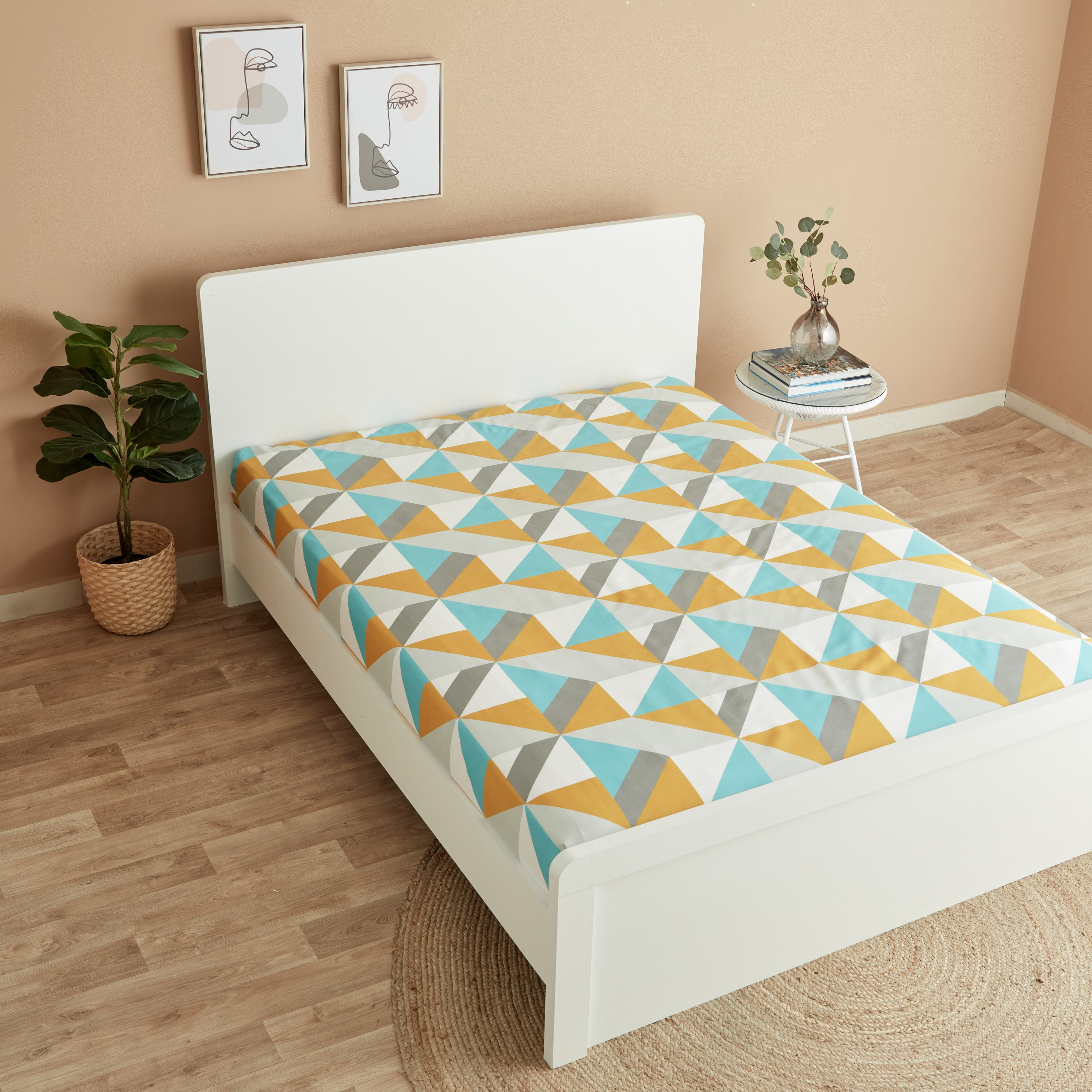 طقم شرشف مسطح كينج 3 قطع من ماتريكس - 240x240 سم-hbxhomeware-hbxbedroom-image-4