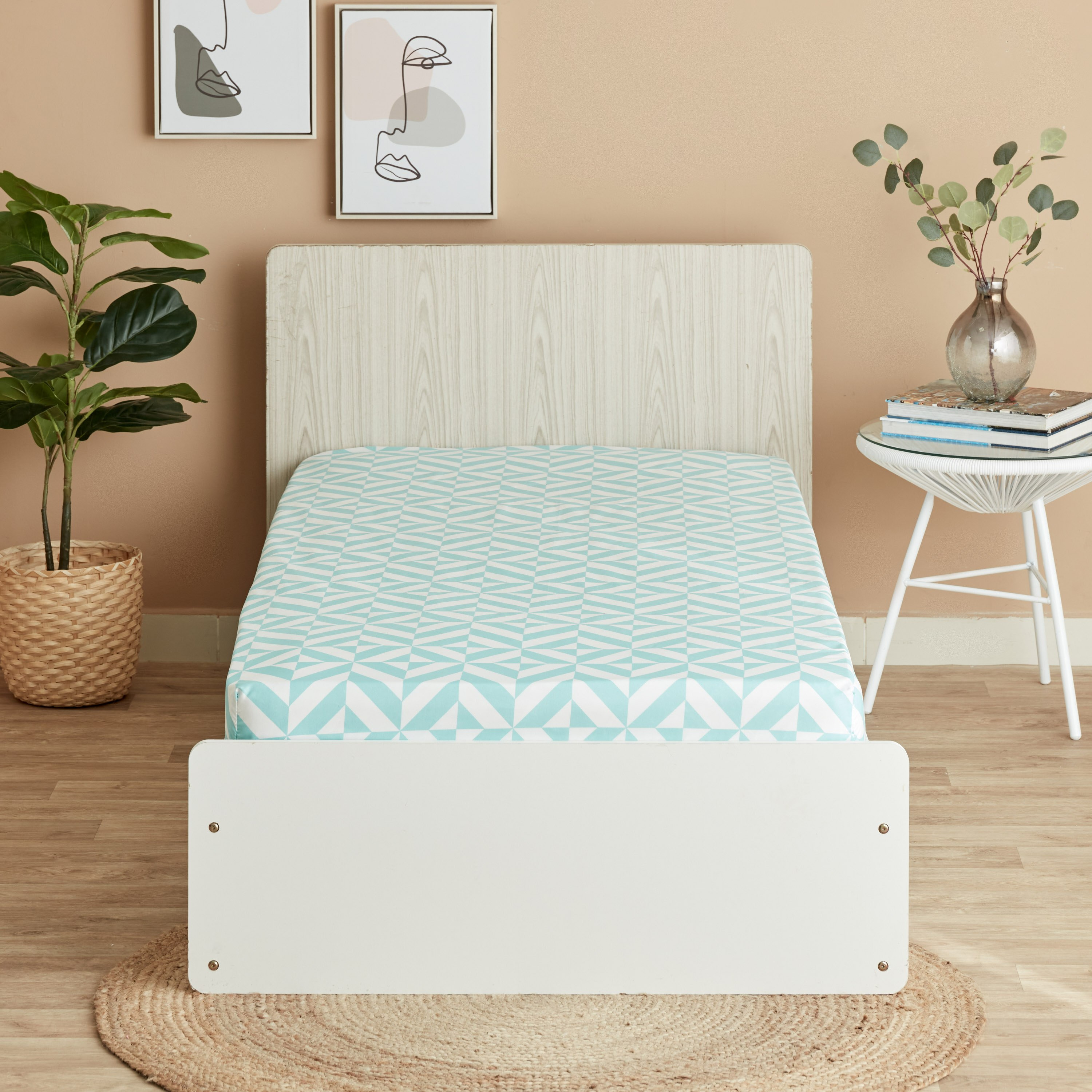 شرشف مطّاطي فردي من ماتريكس - 90x200+25 سم-hbxhomeware-hbxbedroom-image-2