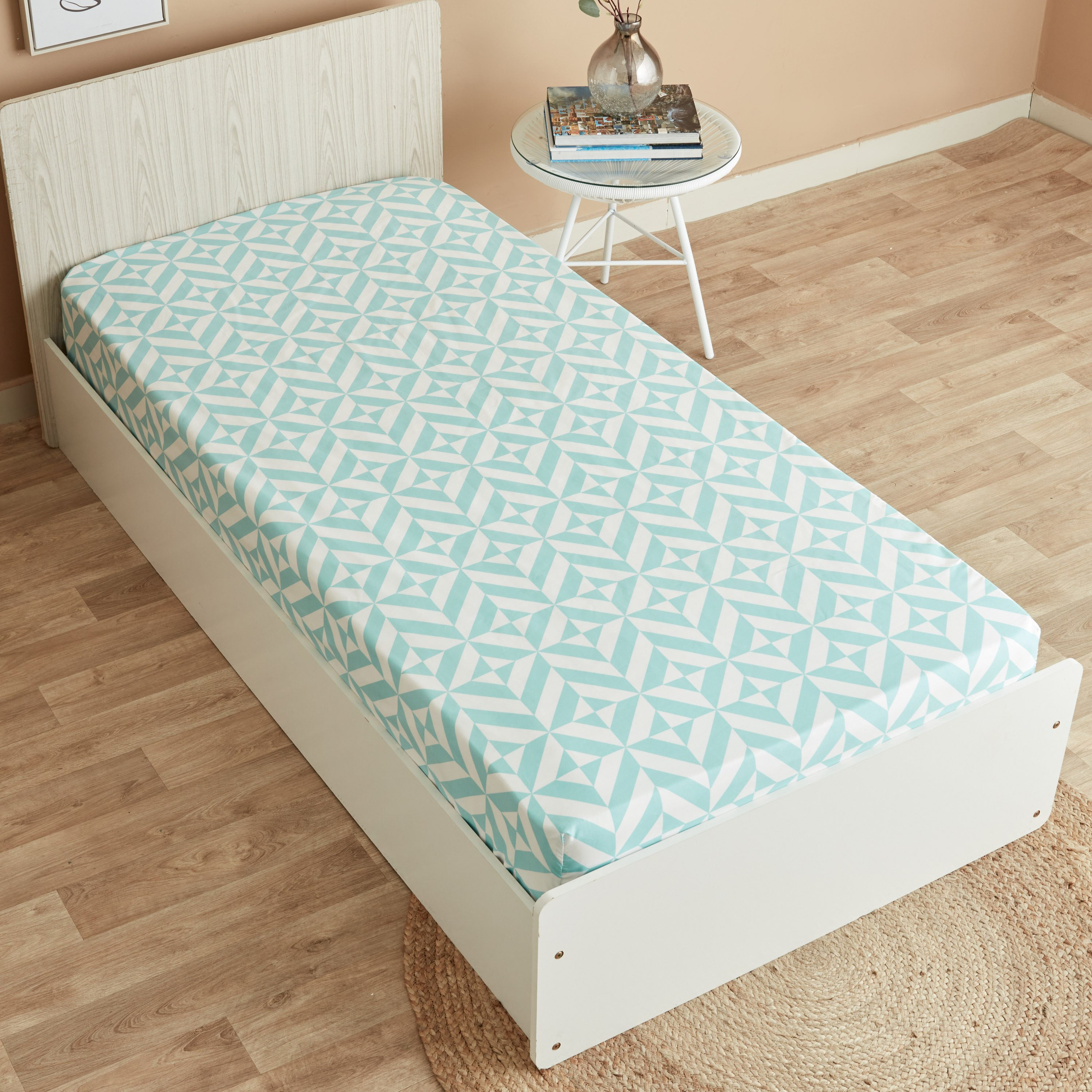 شرشف مطّاطي فردي من ماتريكس - 90x200+25 سم-hbxhomeware-hbxbedroom-image-3