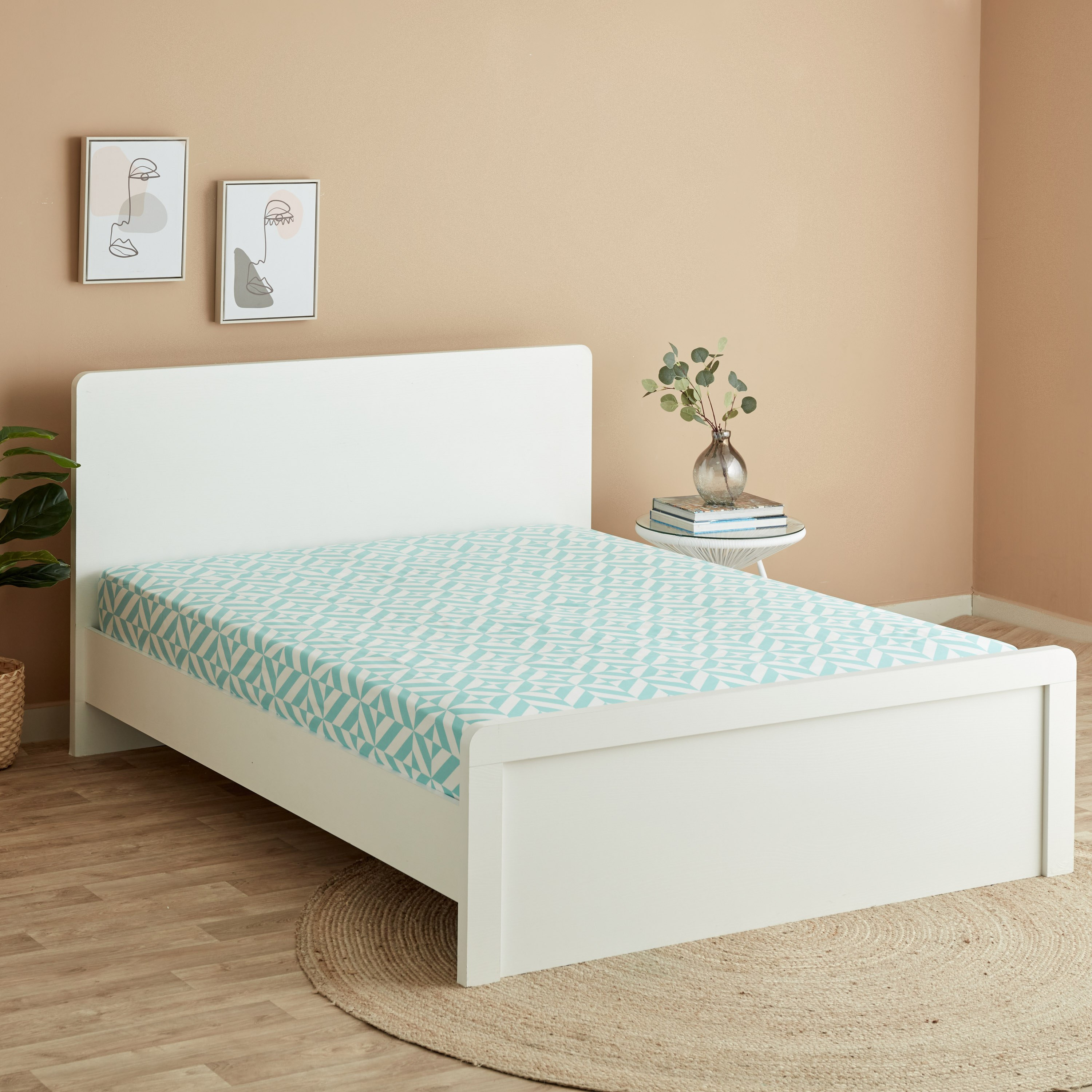 شرشف مطّاطي كينج من ماتريكس - 180x200+25 سم-hbxhomeware-hbxbedroom-image-1