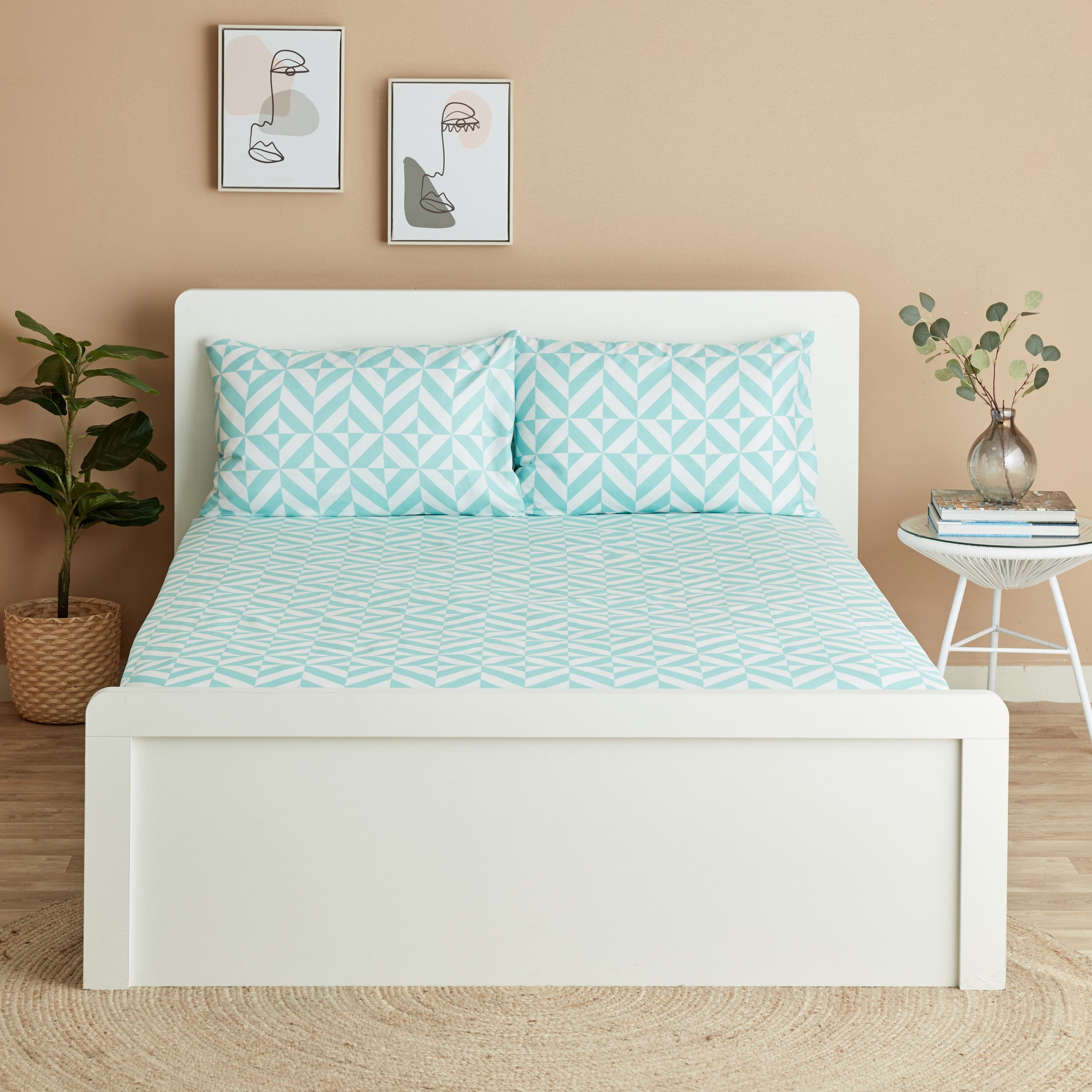 طقم شرشف مسطح كينج 3 قطع من ماتريكس - 240x240 سم-hbxhomeware-hbxbedroom-image-2