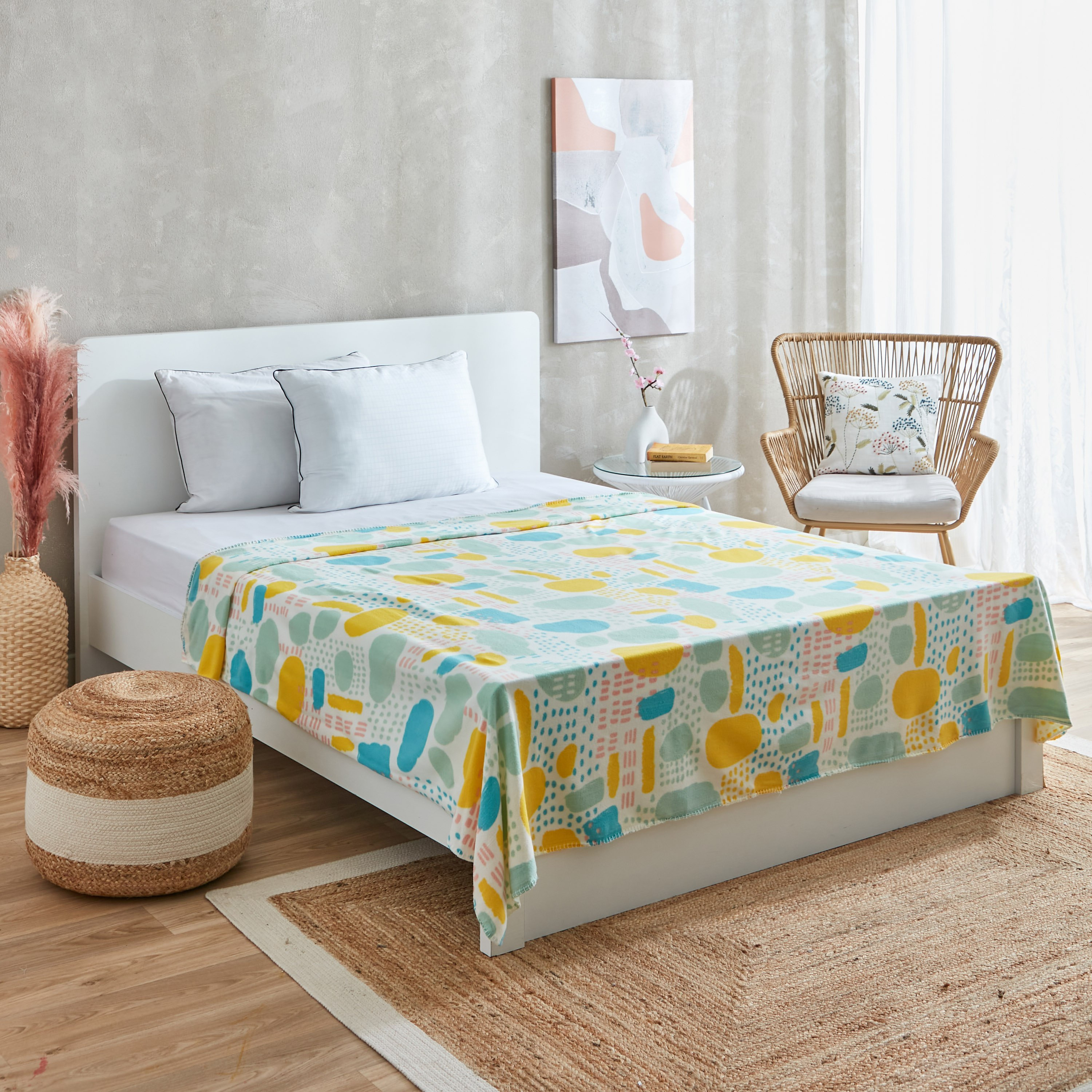 بطانية صوف بولار كوين بطبعات لويس من أتلانتا - 220x200 سم-hbxhomeware-hbxbedroom-image-6
