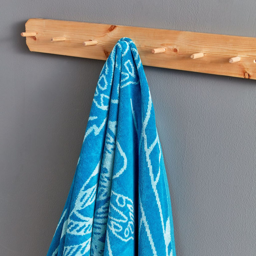 Vivid Turtle Cotton Beach Towel - 86x160 cm-Bathroom Textiles-image-2