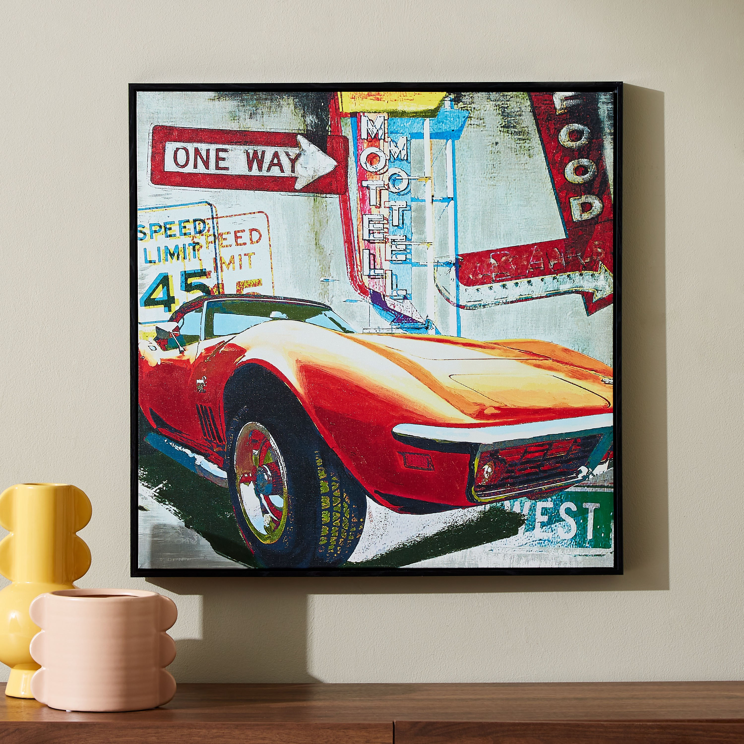 Gala Car Framed Canvas Wall Art - 60x60x2.8 cm-PROMO_HB_AE_B1G1_250925-image-1