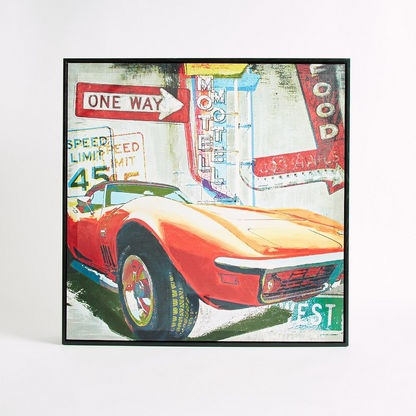 Gala Car Framed Canvas Wall Art - 60x60x2.8 cms