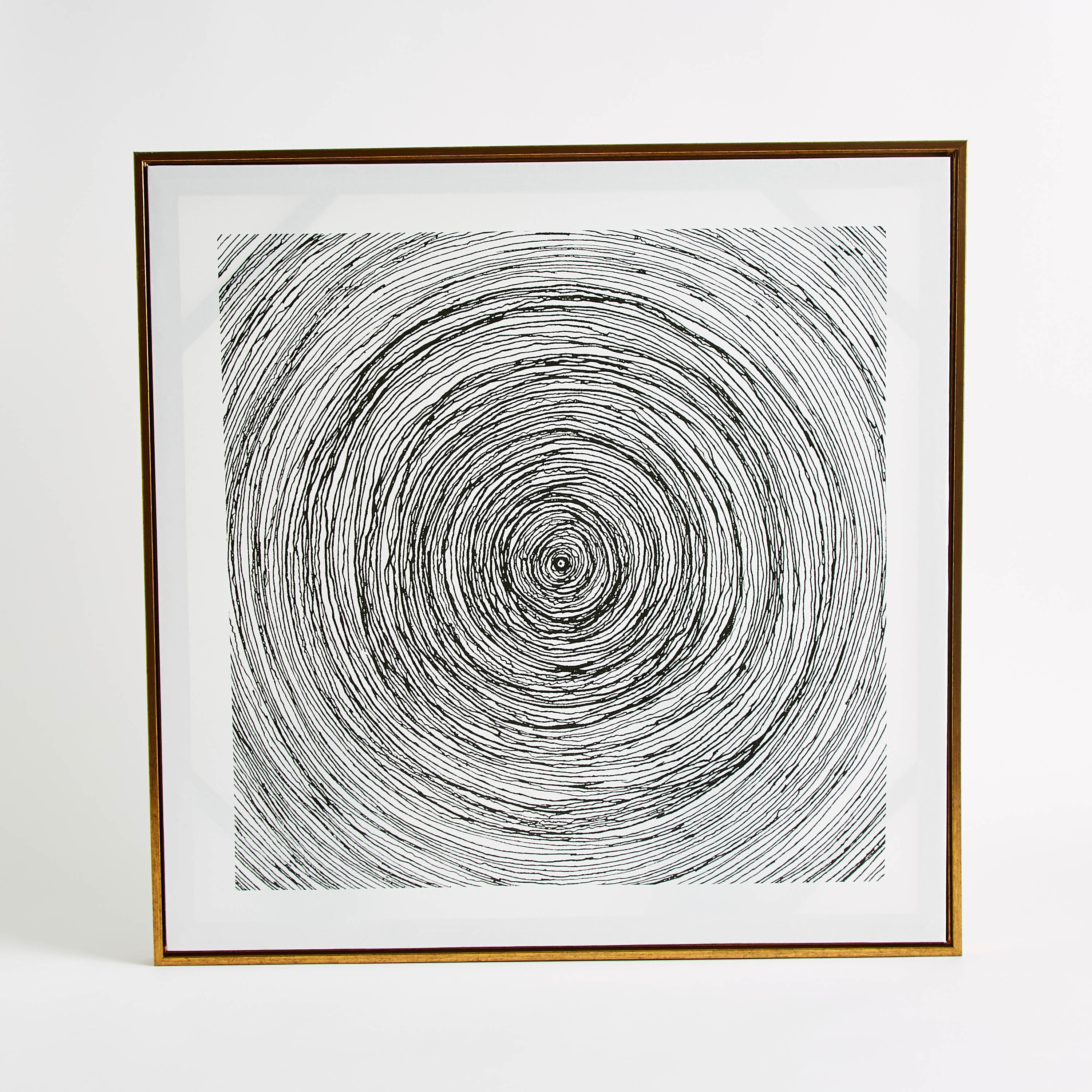 طقم زينة حائط كانفاس مؤطرة بتصميم دوائر قطعتين من جالا - 60x60x2.8 سم-hbxhomeware-hbxdecorandfurnishings-image-5