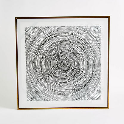 Gala Circular 2-Piece Framed Canvas Wall Art Set - 60x60x2.8 cm