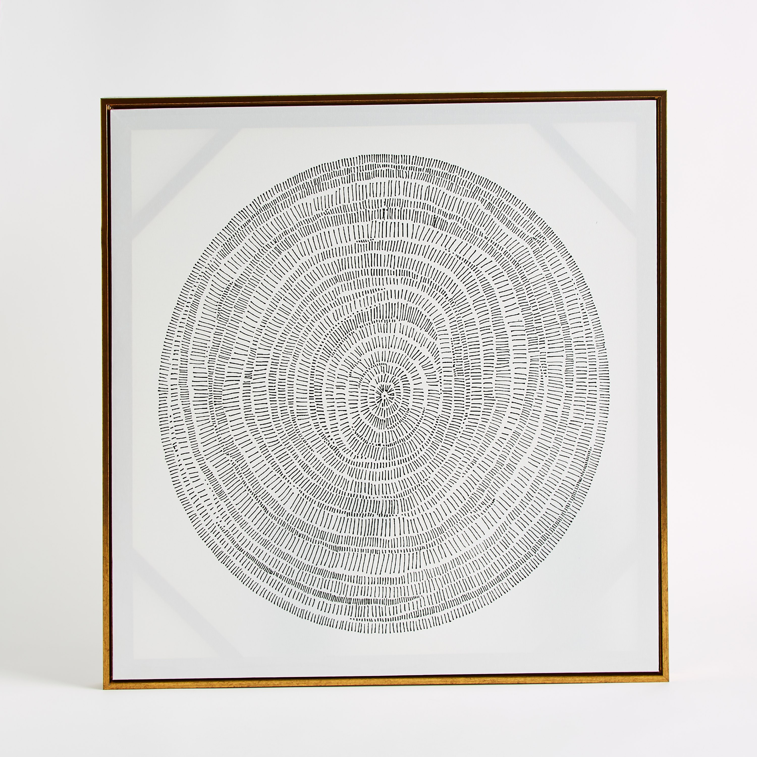 طقم زينة حائط كانفاس مؤطرة بتصميم دوائر قطعتين من جالا - 60x60x2.8 سم-hbxhomeware-hbxdecorandfurnishings-image-6