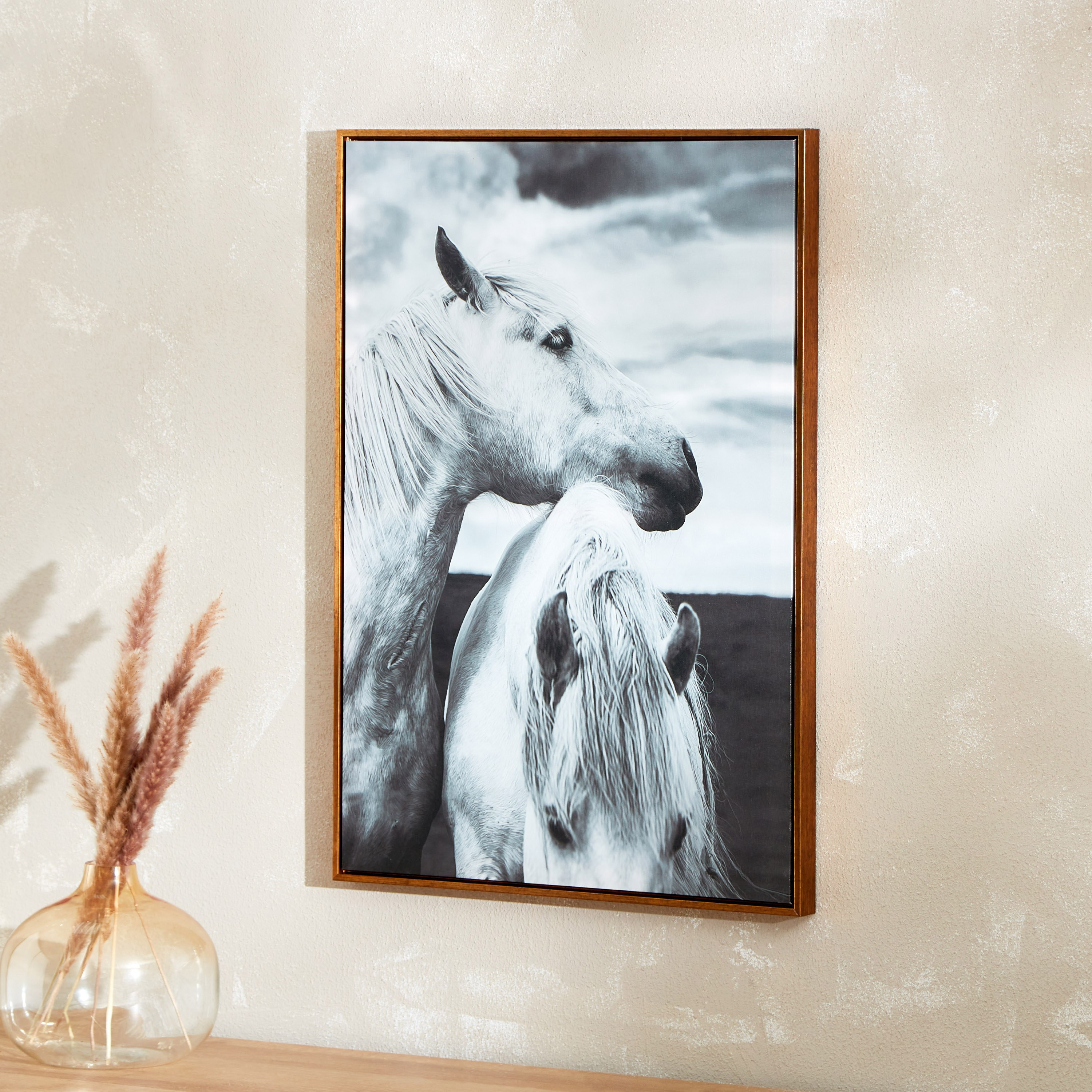 لوحة كانفاس مؤطرة بتصميم حصان من جالا - 50x3x70 سم-hbxhomeware-hbxdecorandfurnishings-image-2