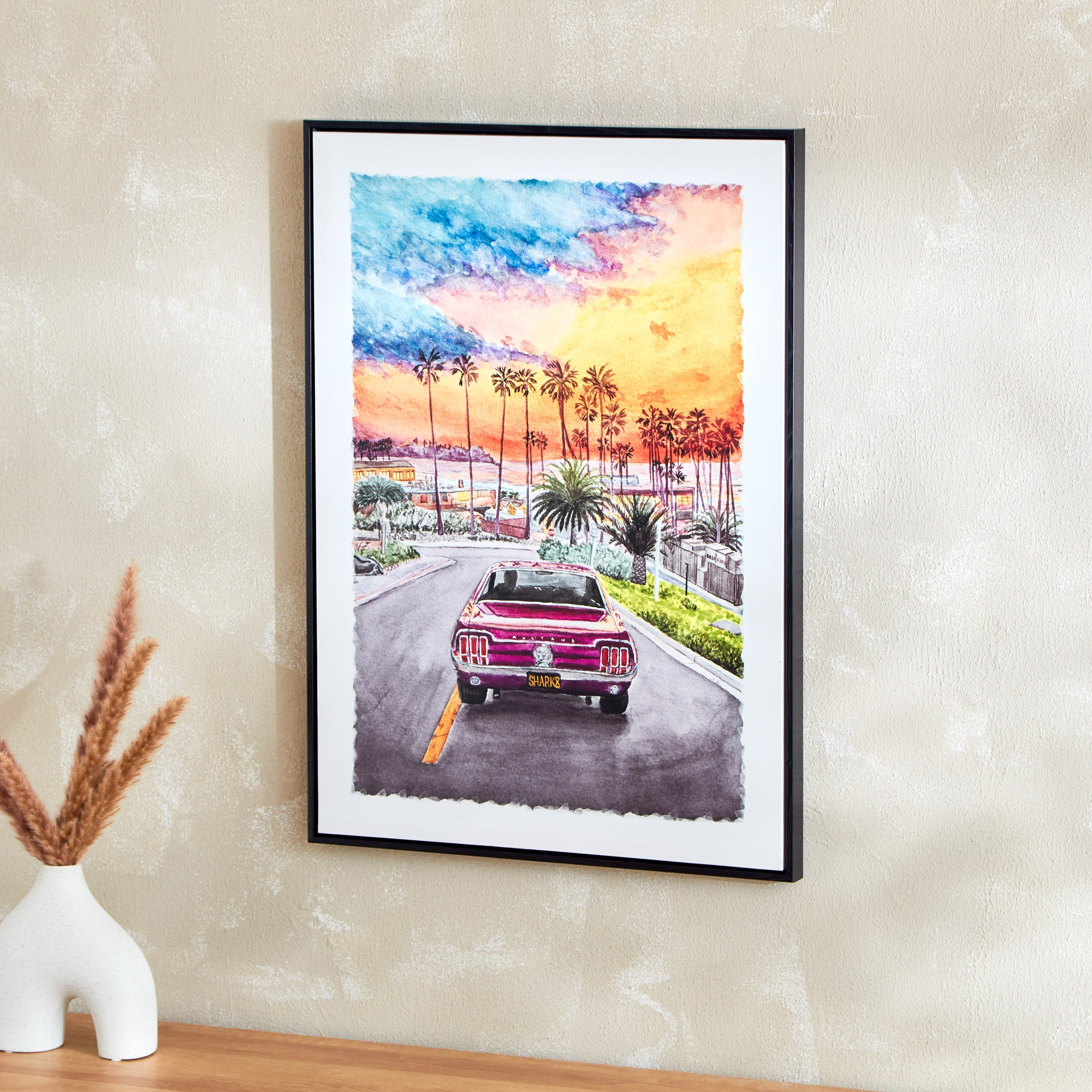 لوحة كانفاس مؤطرة بتصميم سيارة من جالا - 50x3x70 سم-hbxhomeware-hbxdecorandfurnishings-image-2