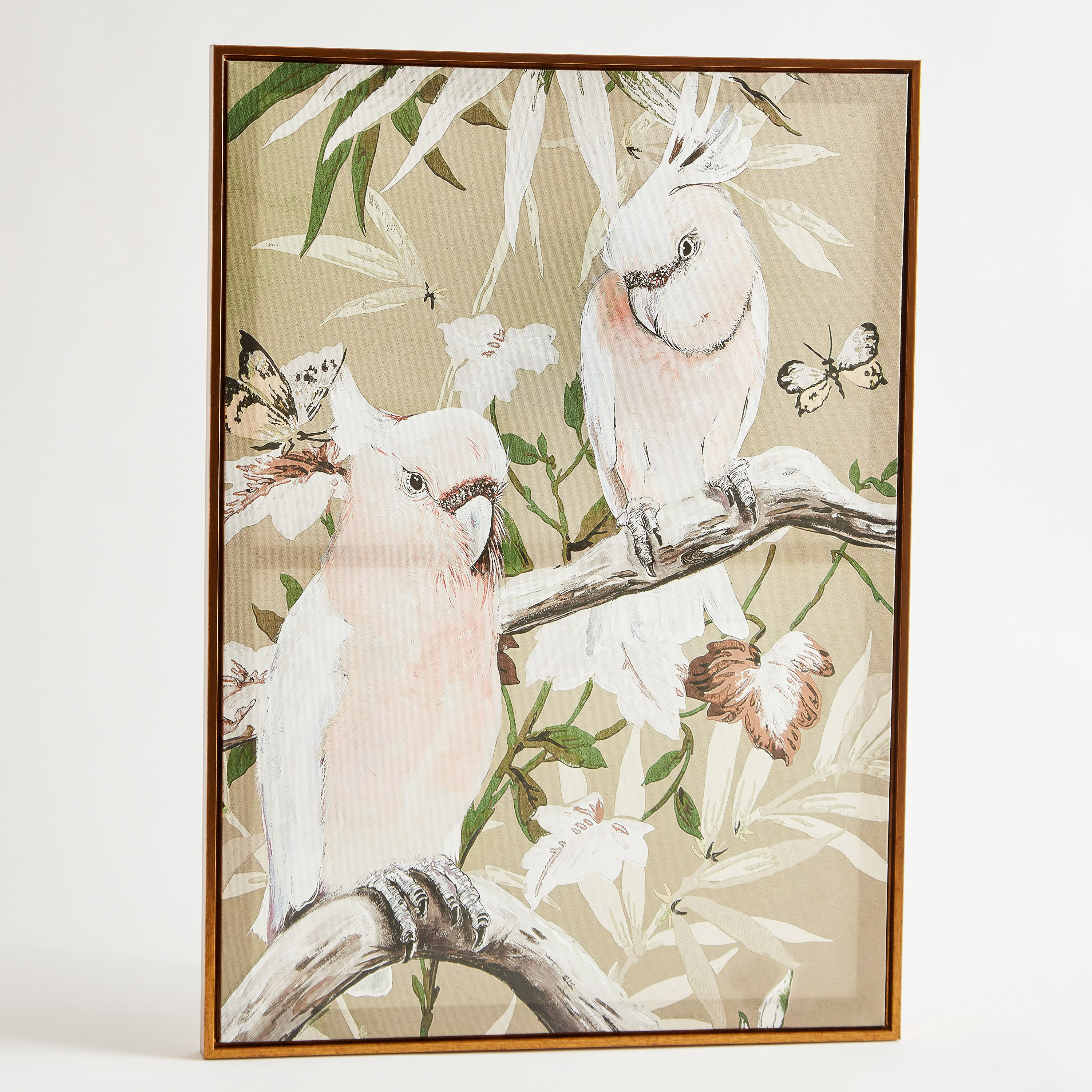 لوحة كانفاس مؤطرة بتصميم طيور الكاكاتوا من جالا - 50x3x70 سم-hbxhomeware-hbxdecorandfurnishings-image-5