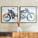 Gala 2-Piece Bike Framed Canvas Set - 60x3x60 cm-Framed Pictures-thumbnail-0