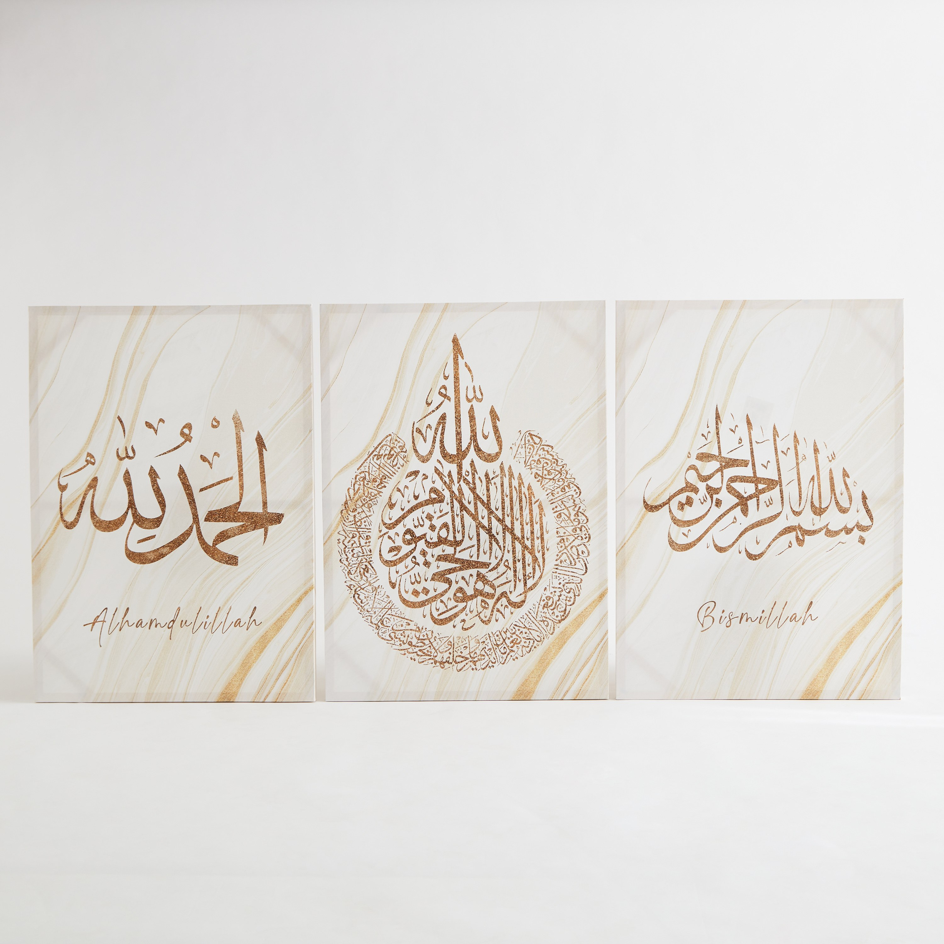 زينة حائط كانفاس بطبعات كاليجرافي 3 قطع من جالا - 50x3x70 سم-hbxhomeware-hbxdecorandfurnishings-image-6