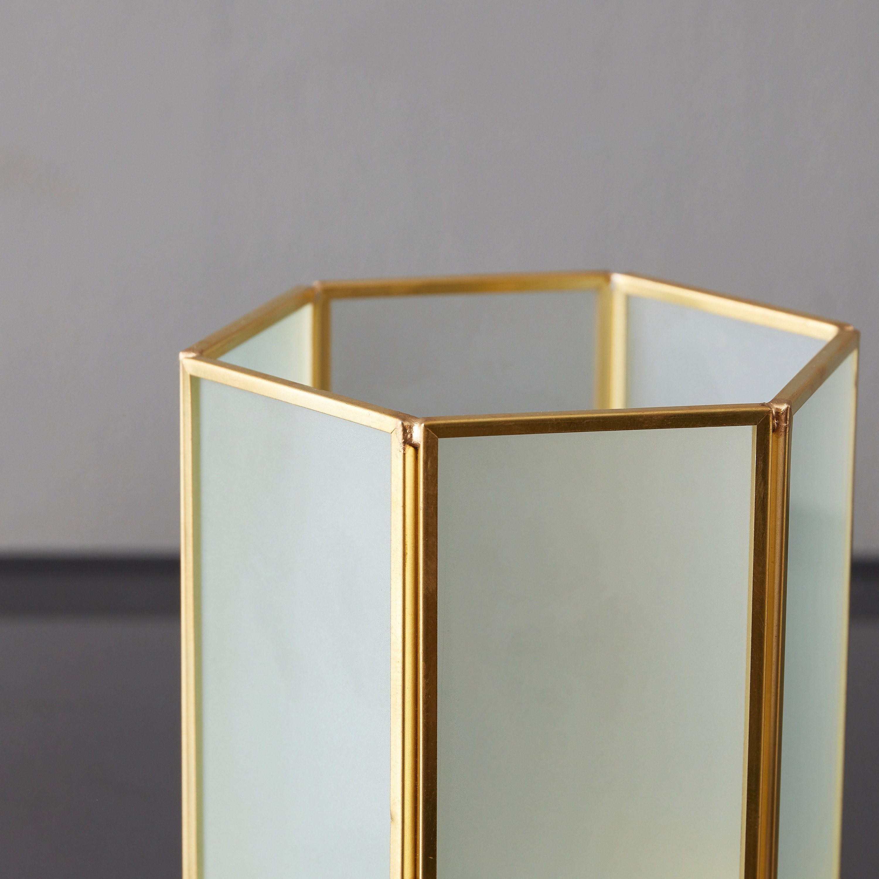 Verity Frosted Candleholder - 10x10x10 cm-hbxlivingroom-decorandaccessories-candleholders-image-3