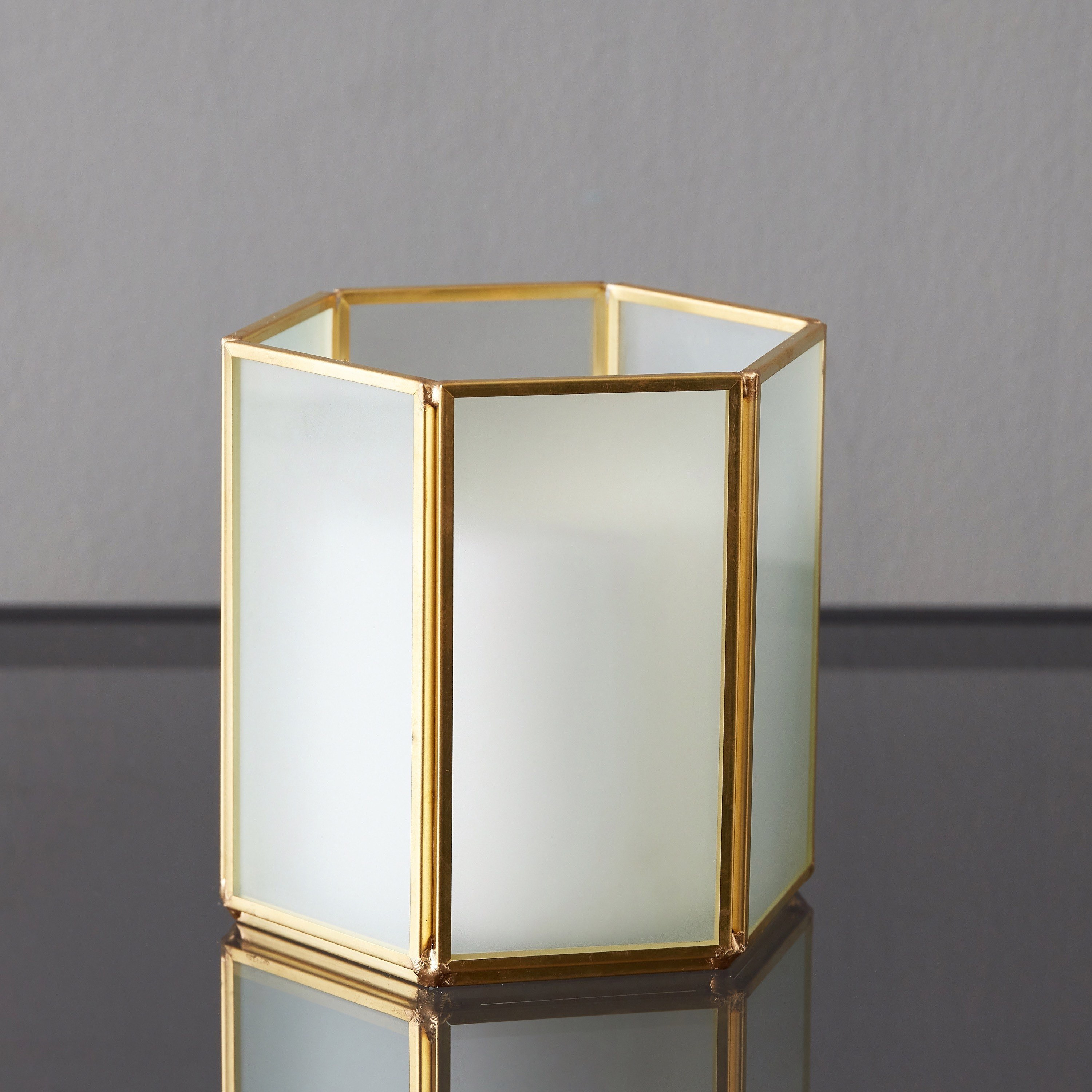 Verity Frosted Candleholder - 10x10x10 cm-hbxlivingroom-decorandaccessories-candleholders-image-6
