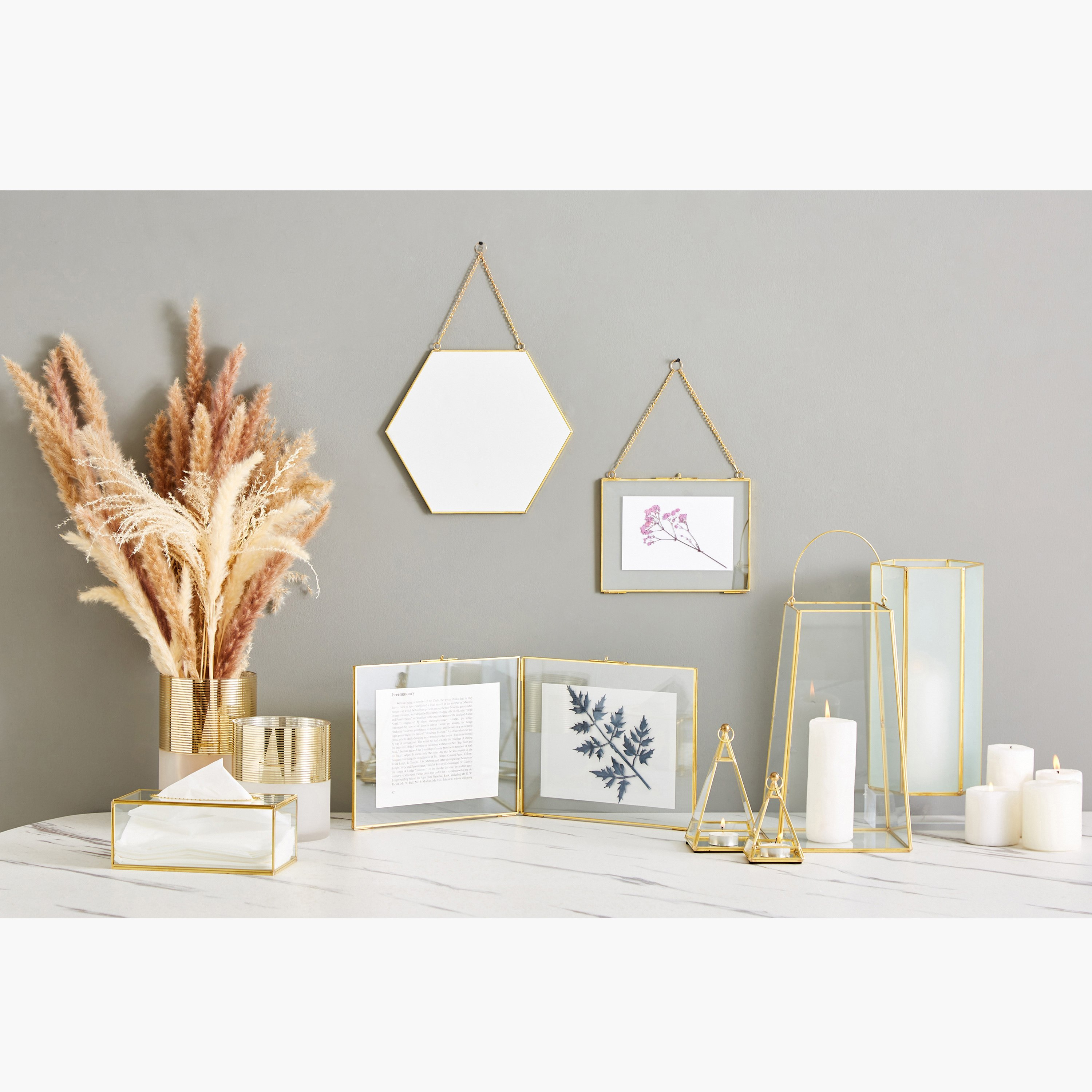 حامل شموع معتّم من فيريتي- 15 × 15 × 30 سم-hbxlivingroom-decorandaccessories-candleholders-image-4
