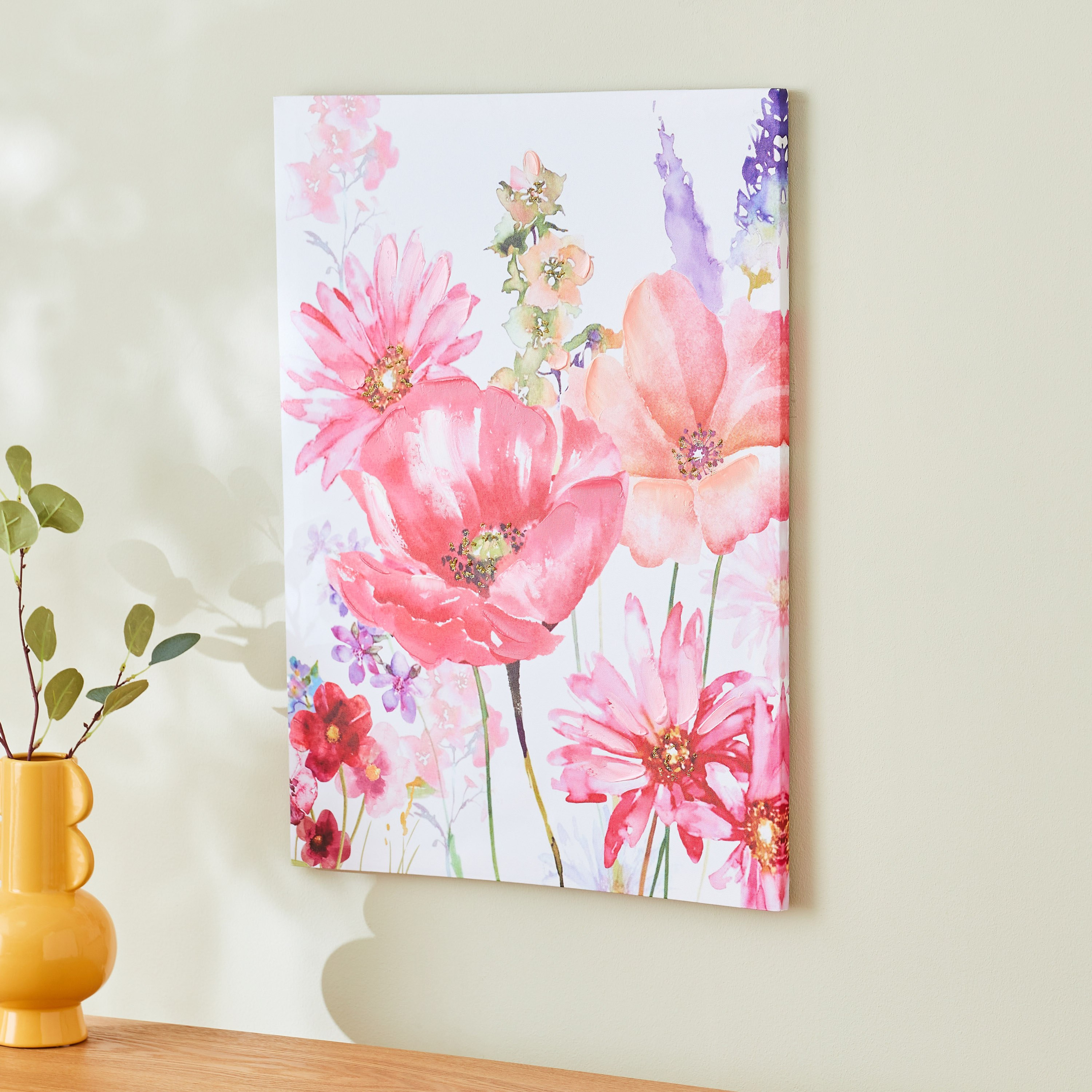 لوحة كانفاس بطبعات أزهار من زيست - 50x70 سم-hbxhomeware-hbxdecorandfurnishings-image-2