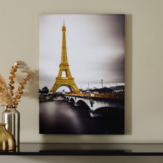 Zest Eiffel Tower Printed Canvas - 50x70 cms