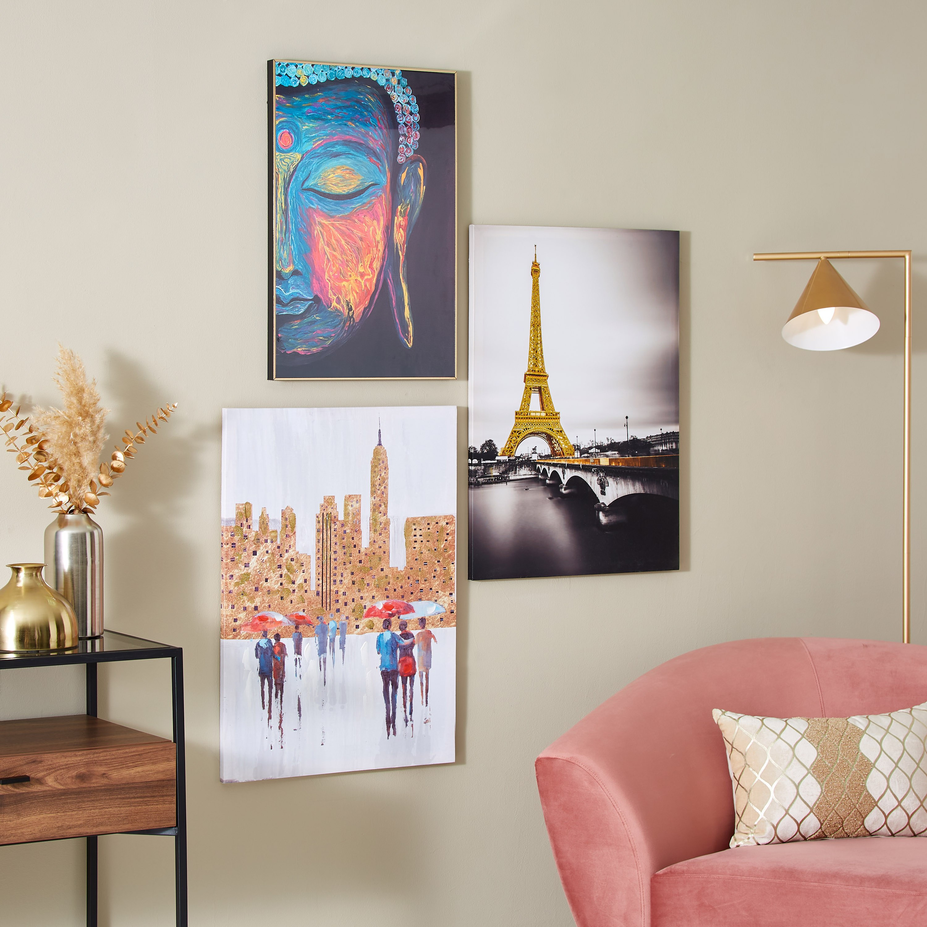 لوحة كانفاس بطبعات برج إيفل من زيست - 50x70 سم-PROMO_HB_AE_B1G1_250925-image-4