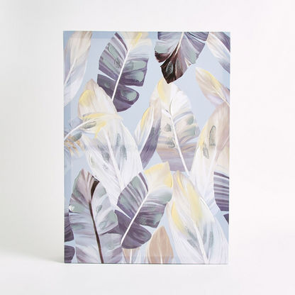 Zest Leaf with Gold Printed Canvas - 50x70 cms