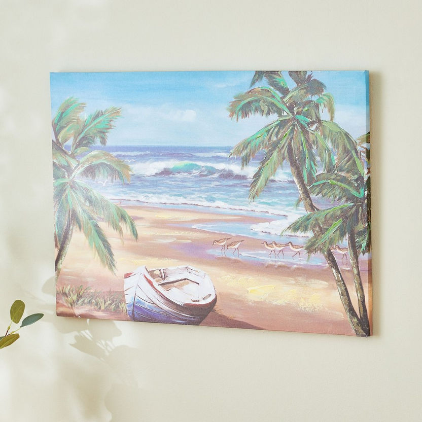 Zest Beach Printed Canvas - 50x70 cm-Framed Pictures-image-1